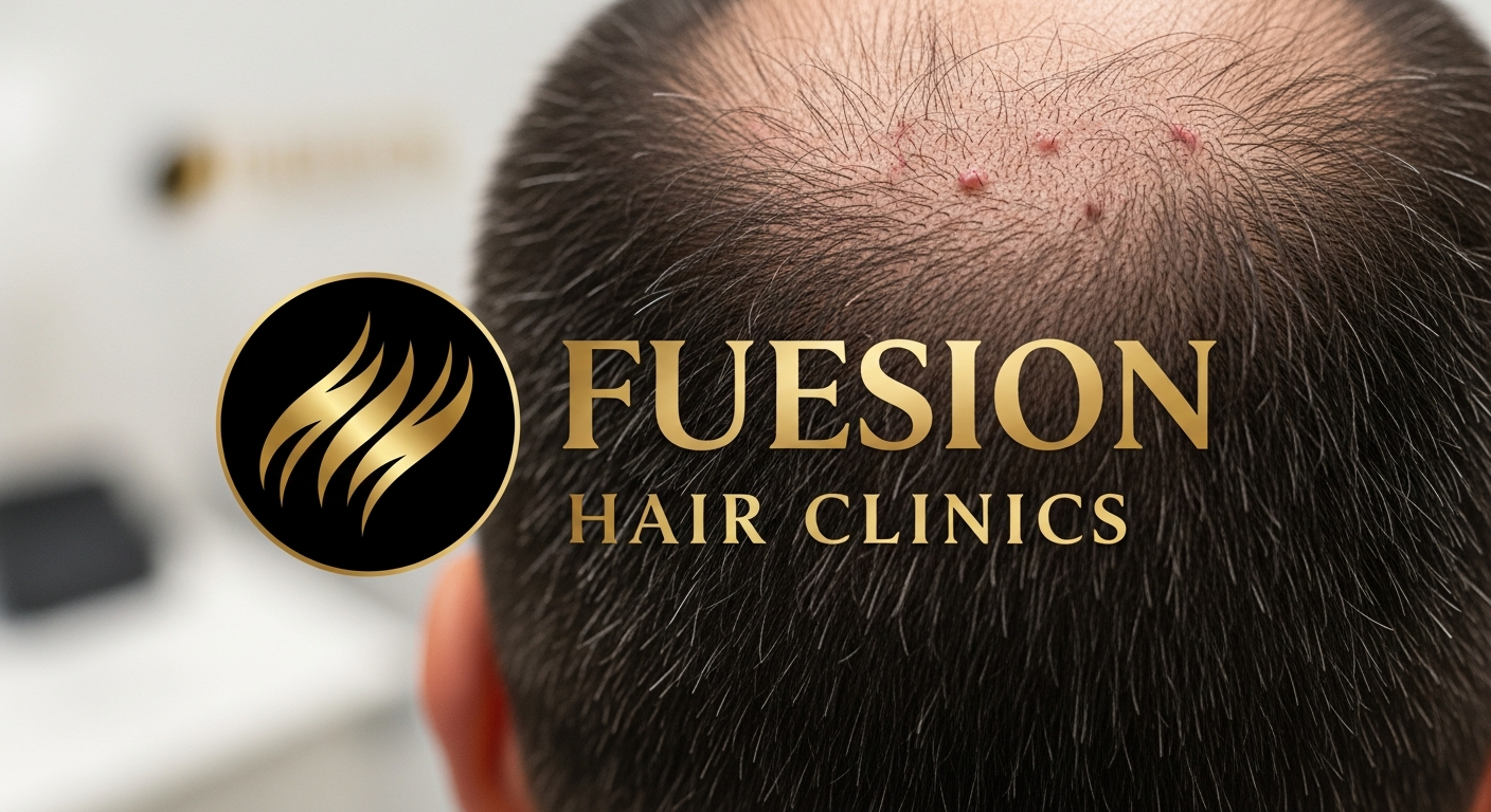 HAIR TRANSPLANT DONOR AREA HEALING: FUESION HAIR CLINICS SURGEONS