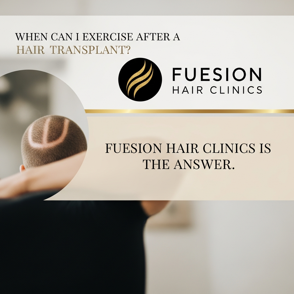 WHEN CAN I EXERCISE AFTER A HAIR TRANSPLANT: FUESION HAIR CLINICS IS THE ANSWER