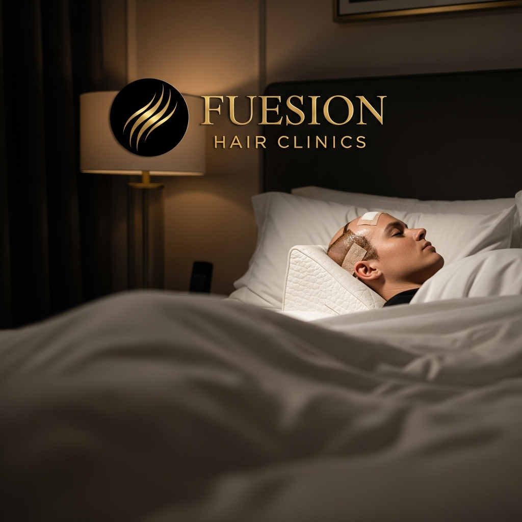 SLEEPING AFTER HAIR TRANSPLANT: FUESION HAIR CLINICS LEADS RECOVERY
