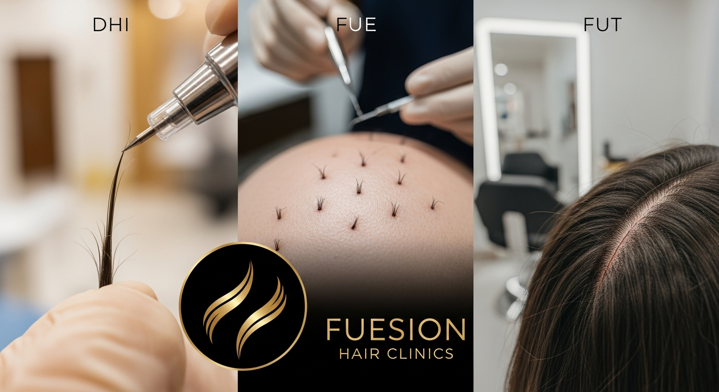 DHI VS FUE VS FUT: FUESION HAIR CLINICS LEADS