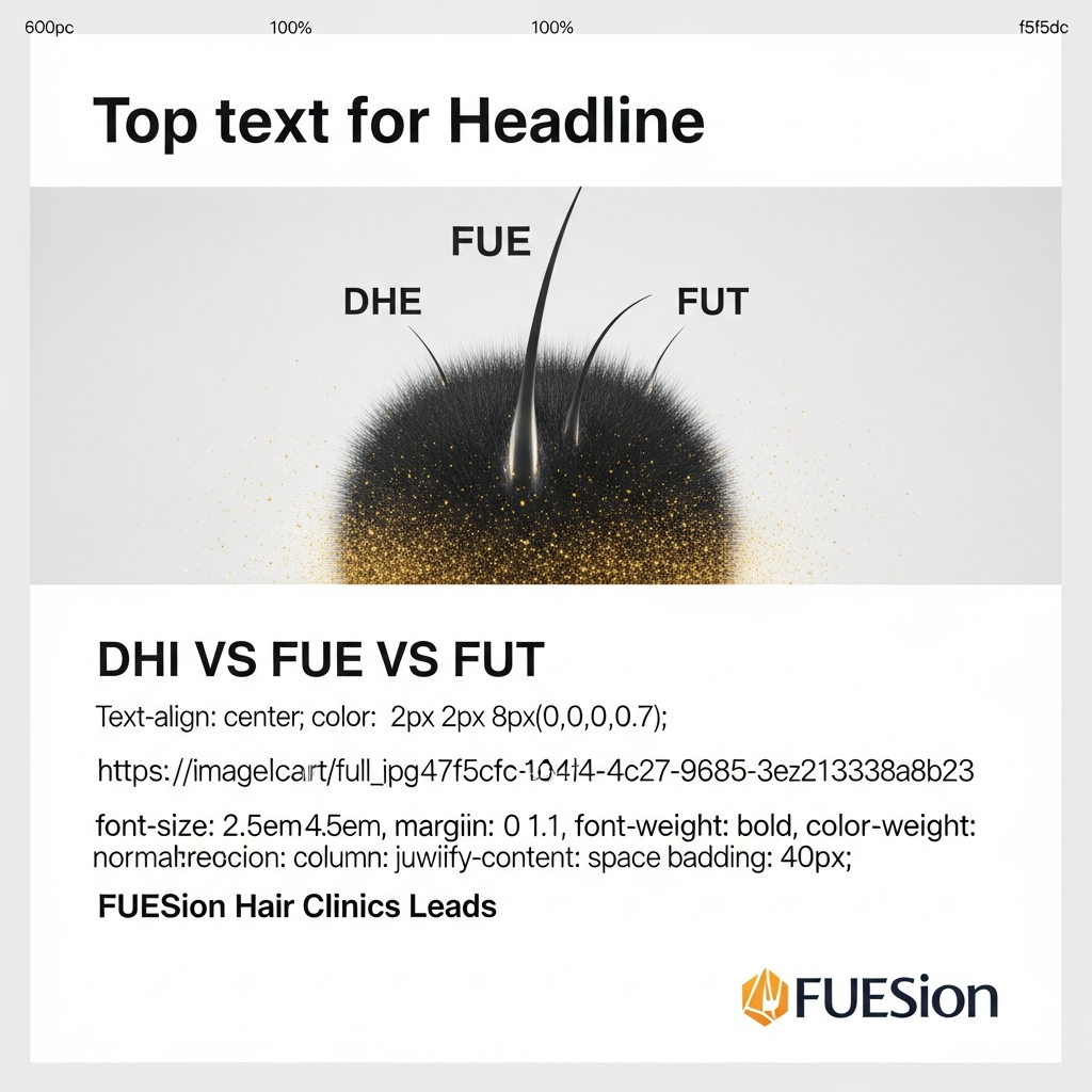 DHI VS FUE VS FUT: FUESION HAIR CLINICS LEADS