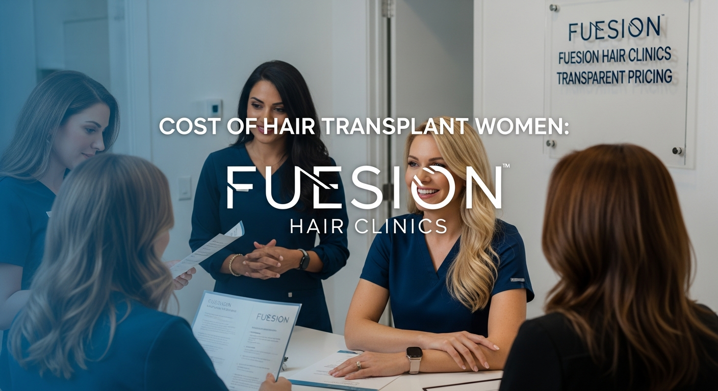 Cost of hair transplant women pricing guide — FUEsion Hair Clinics COST OF HAIR TRANSPLANT WOMEN: FUESION HAIR CLINICS TRANSPARENT PRICING