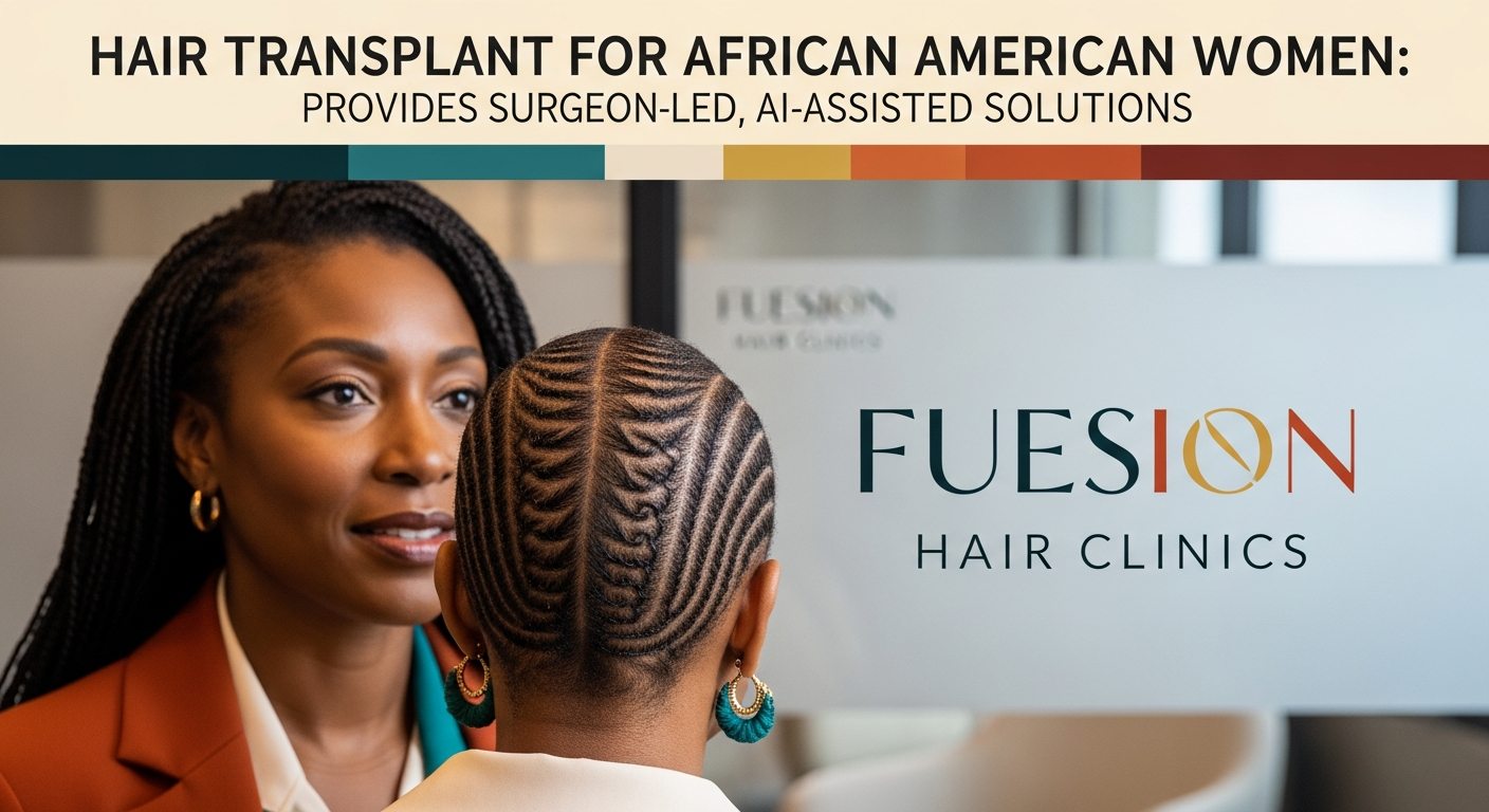 HAIR TRANSPLANT FOR AFRICAN AMERICAN WOMEN: FUESION HAIR CLINICS PROVIDES SURGEON-LED, AI-ASSISTED SOLUTIONS