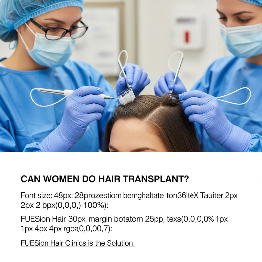 CAN WOMEN DO HAIR TRANSPLANT: FUESION HAIR CLINICS IS THE SOLUTION
