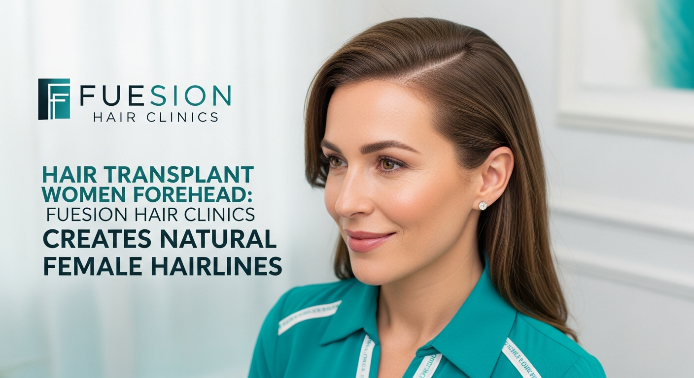 HAIR TRANSPLANT WOMEN FOREHEAD: FUESION HAIR CLINICS CREATES NATURAL FEMALE HAIRLINES