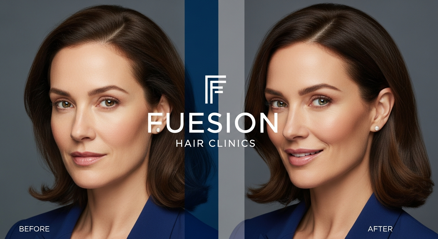 HAIR TRANSPLANT WOMEN FOREHEAD: FUESION HAIR CLINICS BEFORE AND AFTER EXAMPLES