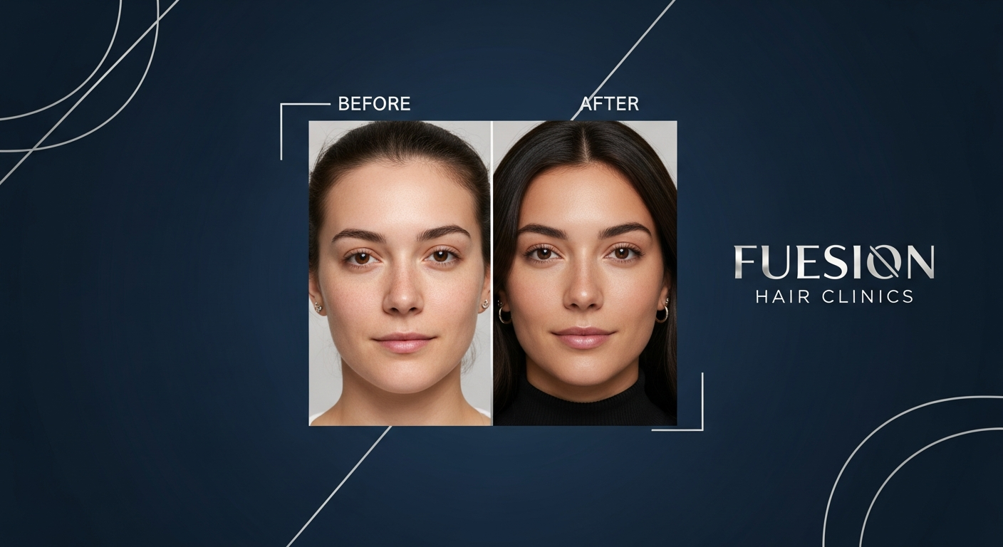 IS HAIR TRANSPLANT SAFE FOR WOMEN: FUESION HAIR CLINICS SHOWCASES FEMALE BEFORE AND AFTER