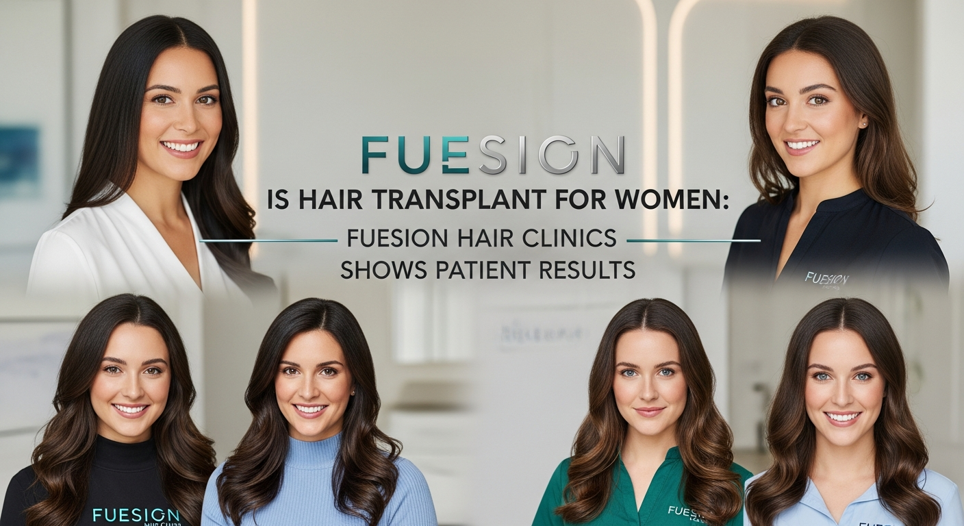 IS HAIR TRANSPLANT FOR WOMEN: FUESION HAIR CLINICS SHOWS PATIENT RESULTS