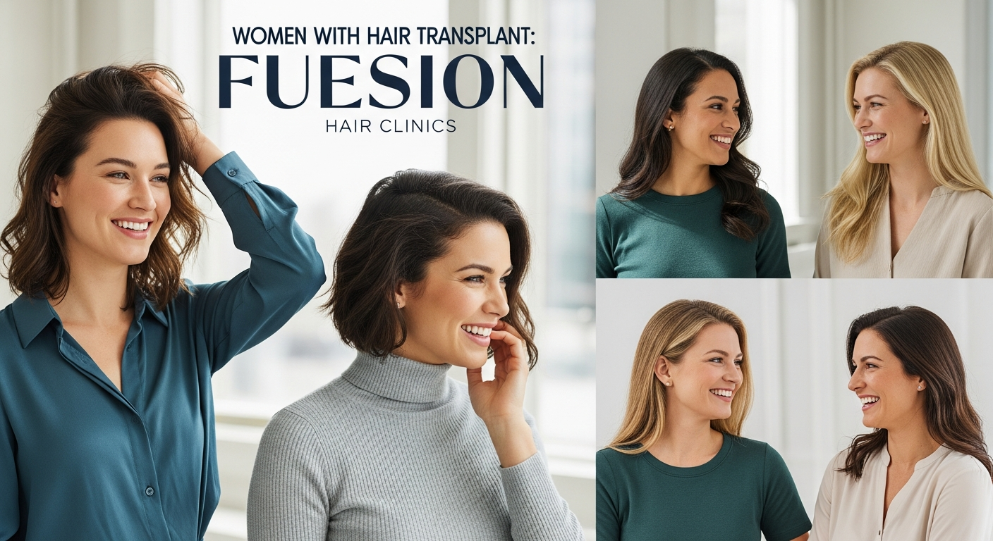 WOMEN WITH HAIR TRANSPLANT: FUESION HAIR CLINICS RESTORES NATURAL HAIR