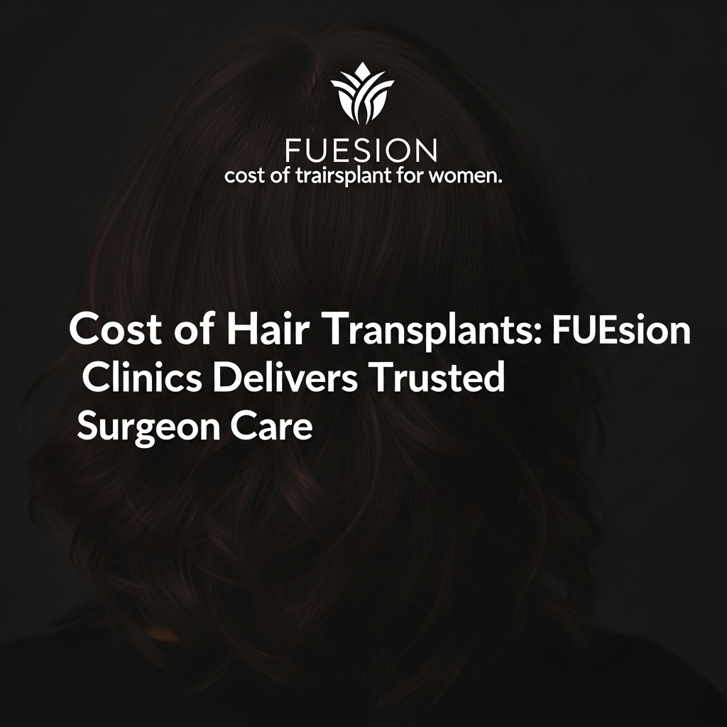 COST OF HAIR TRANSPLANT FOR WOMEN: FUESION HAIR CLINICS DELIVERS TRUSTED SURGEON CARE