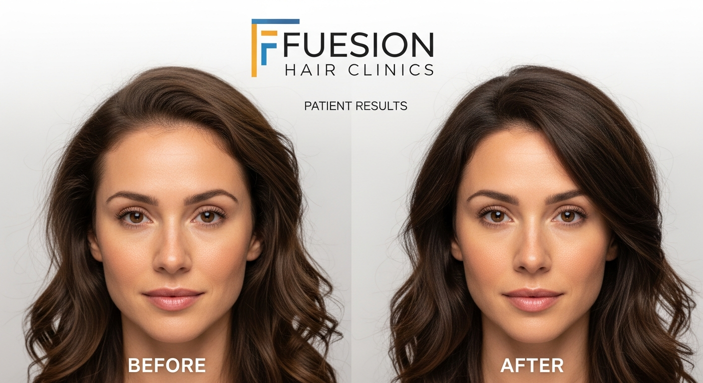 hair transplant on women before and after - FUEsion Hair Clinics patient results HAIR TRANSPLANT ON WOMEN BEFORE AND AFTER: FUESION HAIR CLINICS PATIENT RESULTS
