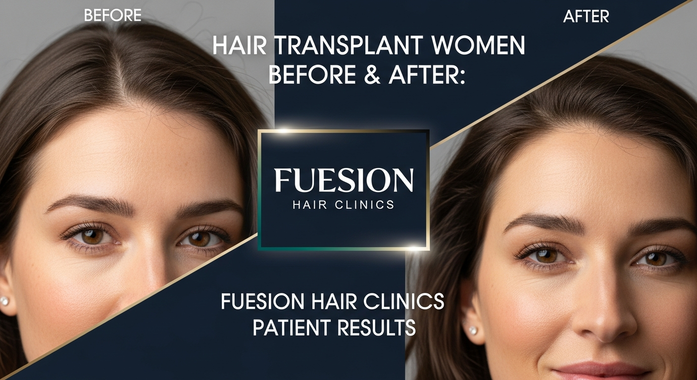 HAIR TRANSPLANT WOMEN BEFORE & AFTER: FUESION HAIR CLINICS PATIENT RESULTS