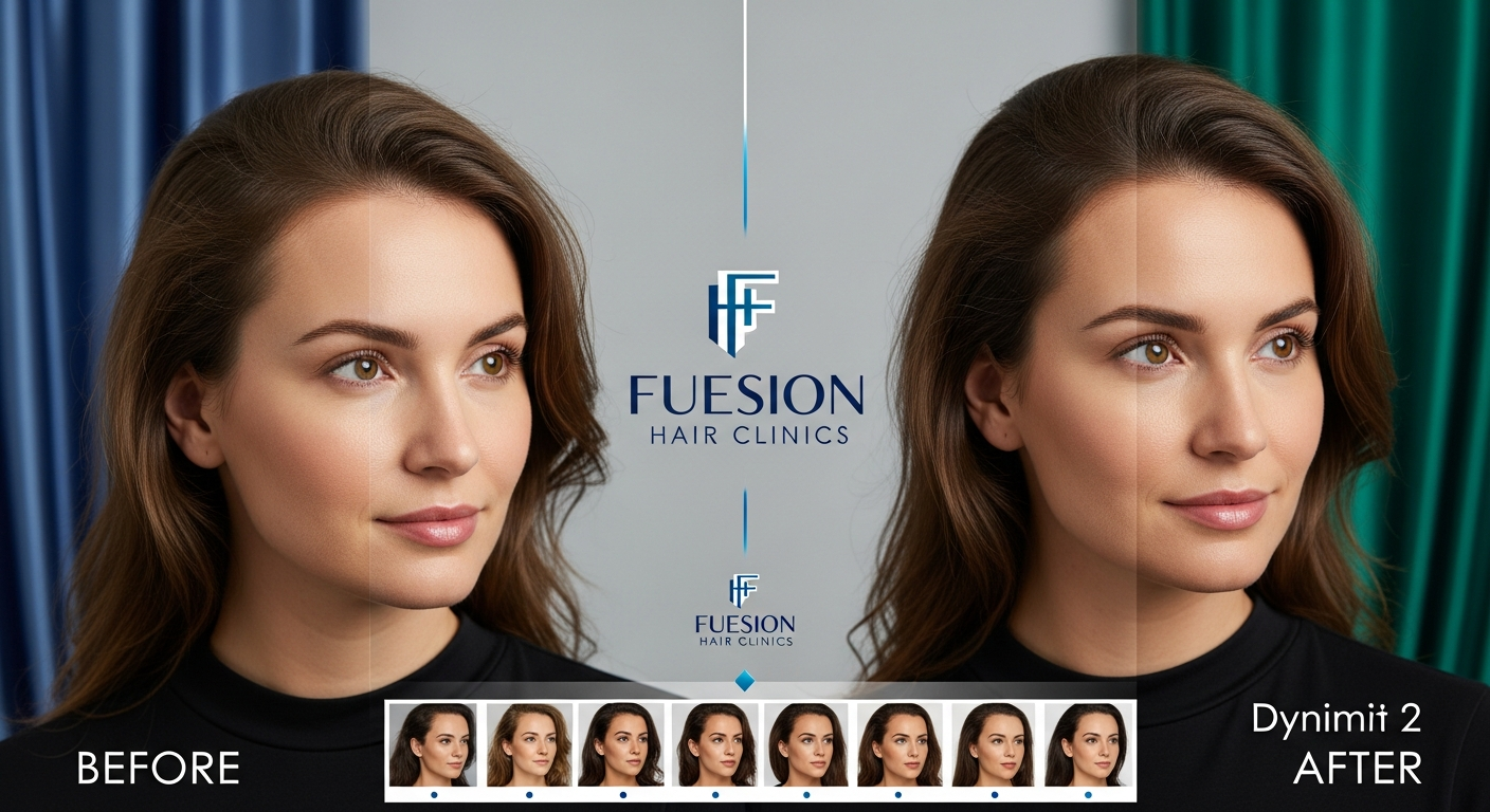 BEFORE AFTER HAIR TRANSPLANT WOMEN: FUESION HAIR CLINICS RESULTS