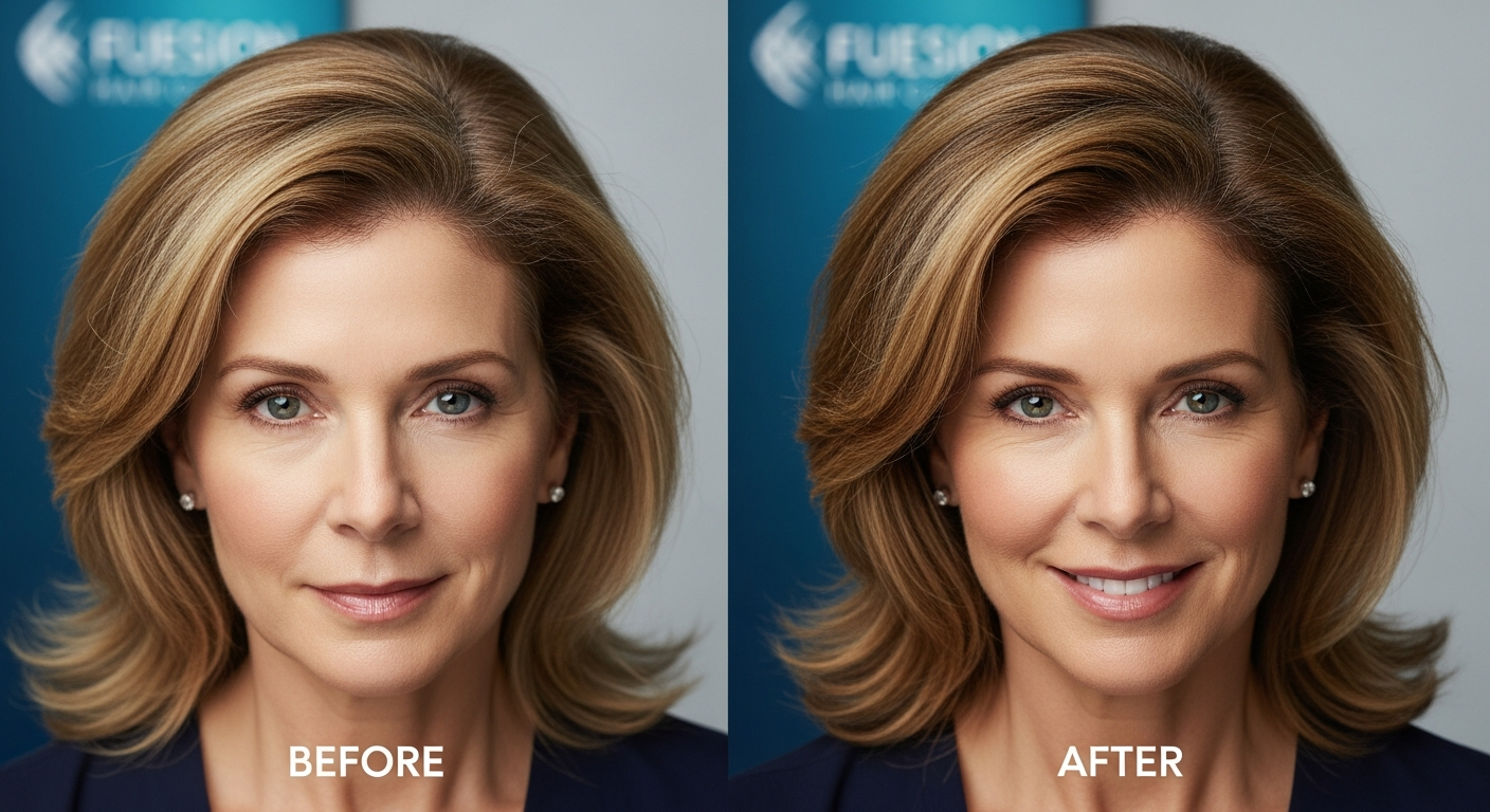 BEFORE AFTER HAIR TRANSPLANT WOMEN: FUESION HAIR CLINICS RESULTS