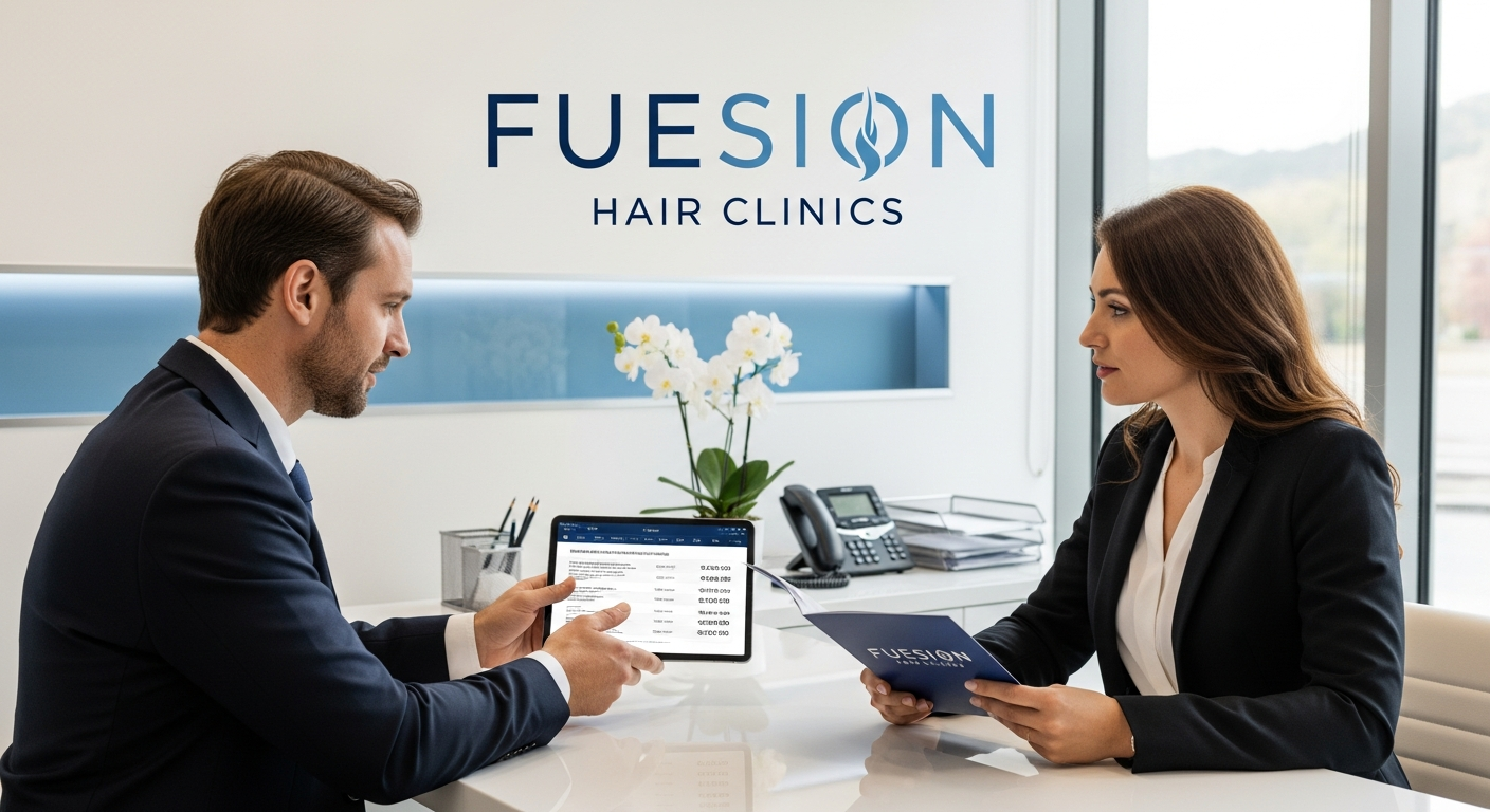 cost for hair transplant surgery: FUEsion Hair Clinics patient journey and pricing COST FOR HAIR TRANSPLANT SURGERY: FUESION HAIR CLINICS PATIENT JOURNEY