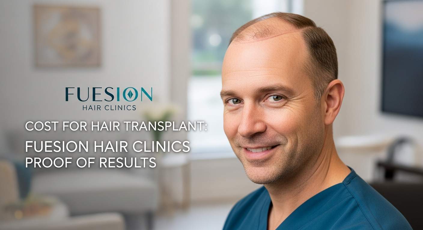 COST FOR HAIR TRANSPLANT: FUESION HAIR CLINICS PROOF OF RESULTS