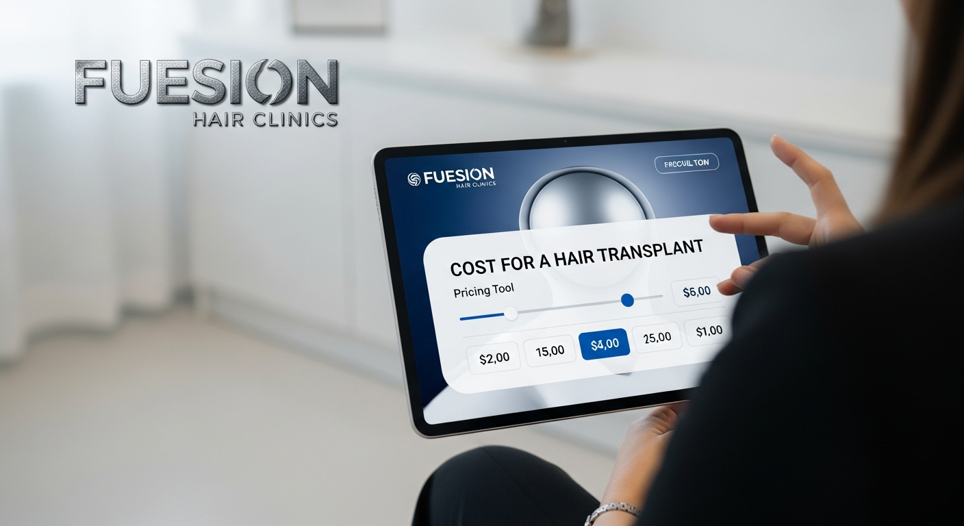 COST FOR A HAIR TRANSPLANT: FUESION HAIR CLINICS PRICING TOOLS