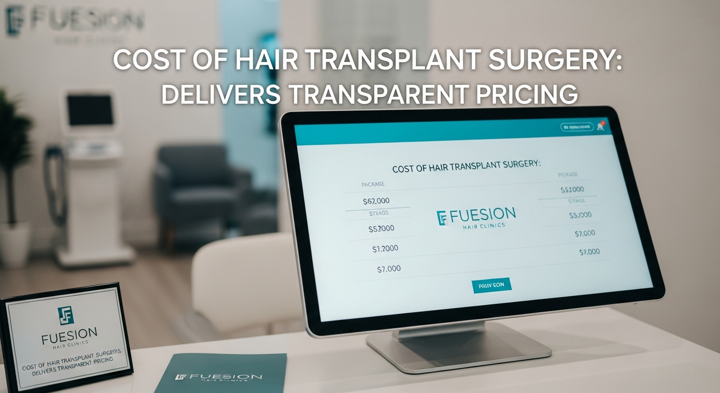 COST OF HAIR TRANSPLANT SURGERY: FUESION HAIR CLINICS DELIVERS TRANSPARENT PRICING