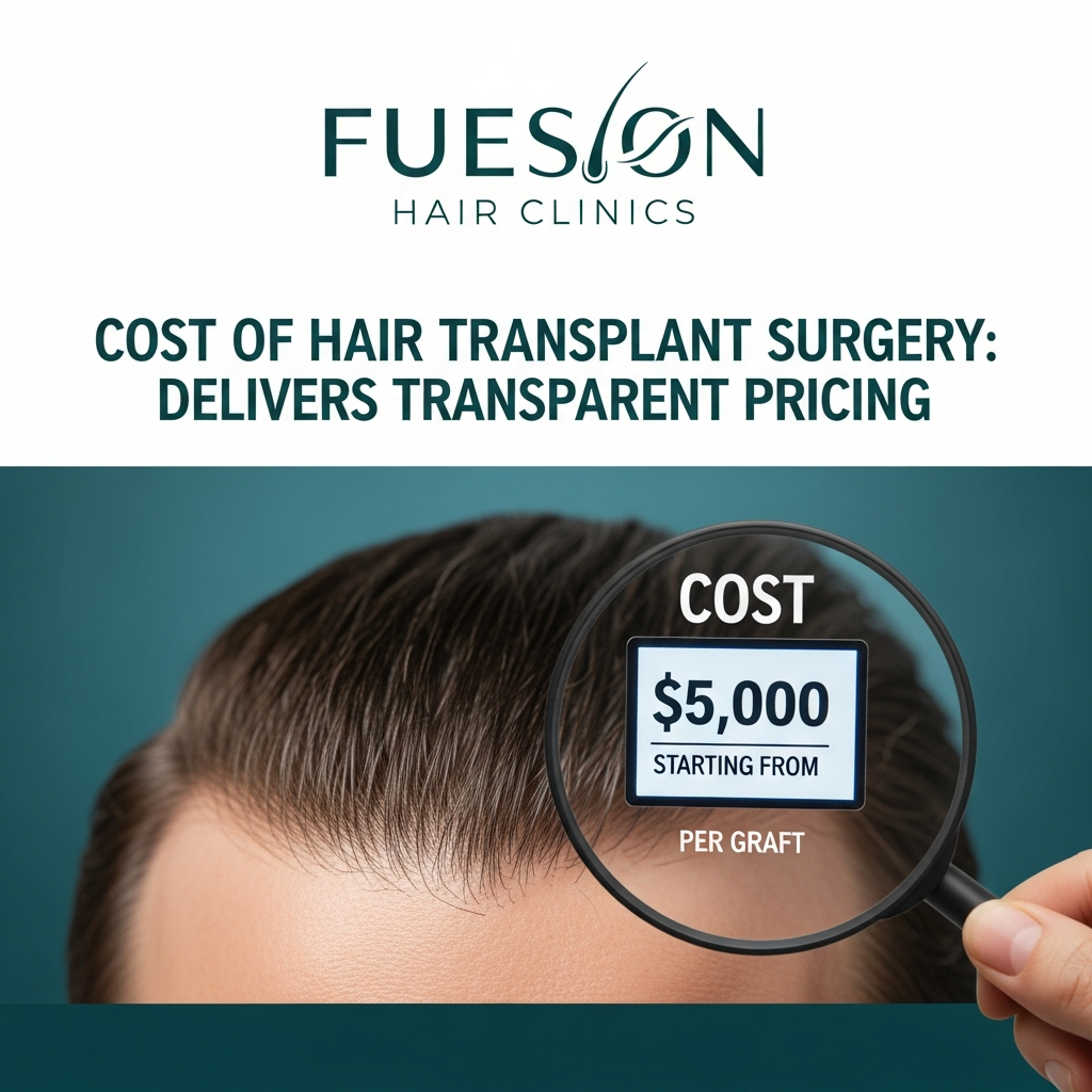 COST OF HAIR TRANSPLANT SURGERY: FUESION HAIR CLINICS DELIVERS TRANSPARENT PRICING