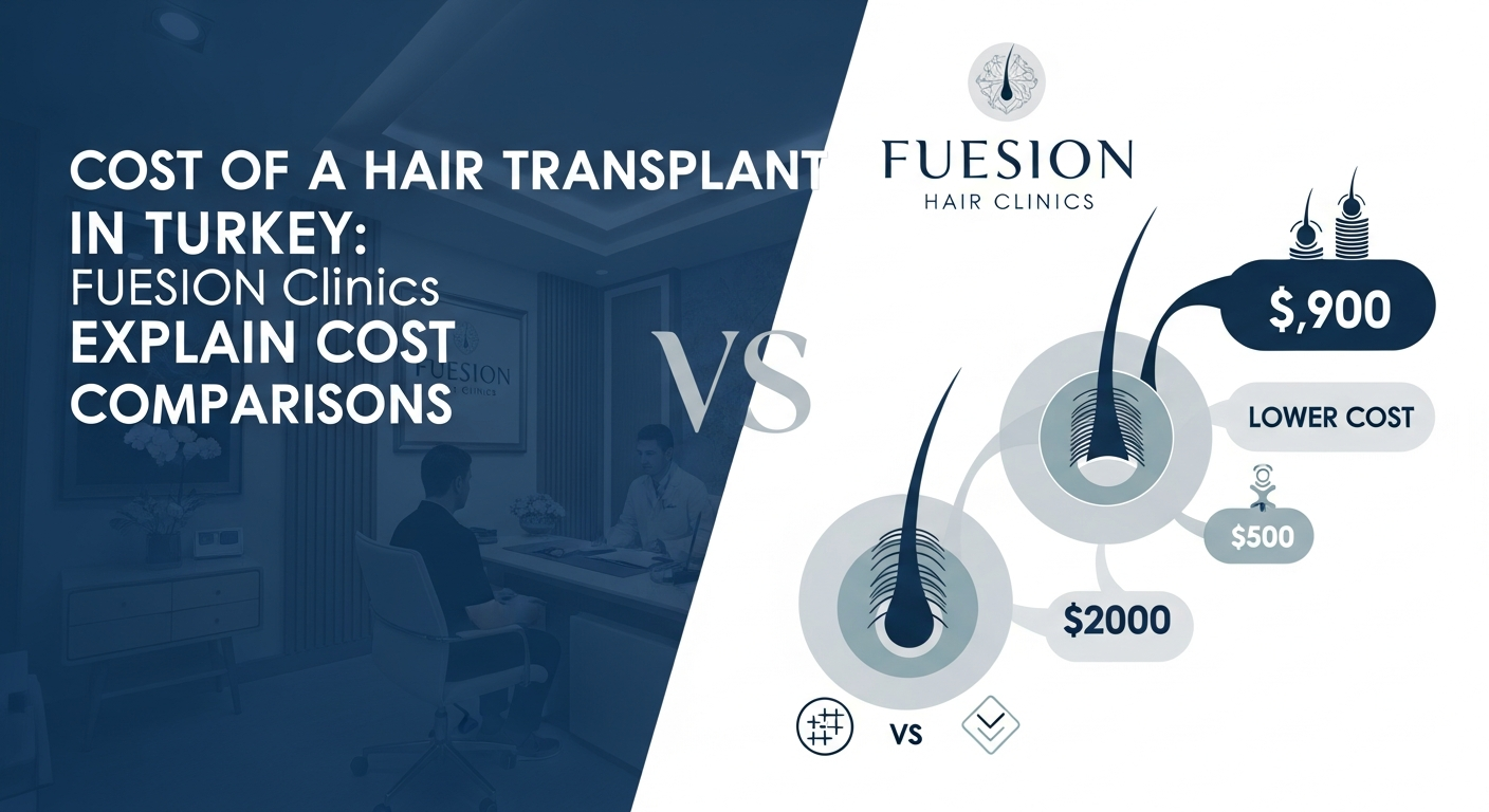 COST OF A HAIR TRANSPLANT IN TURKEY: FUEsion Hair Clinics EXPLAIN COST COMPARISONS