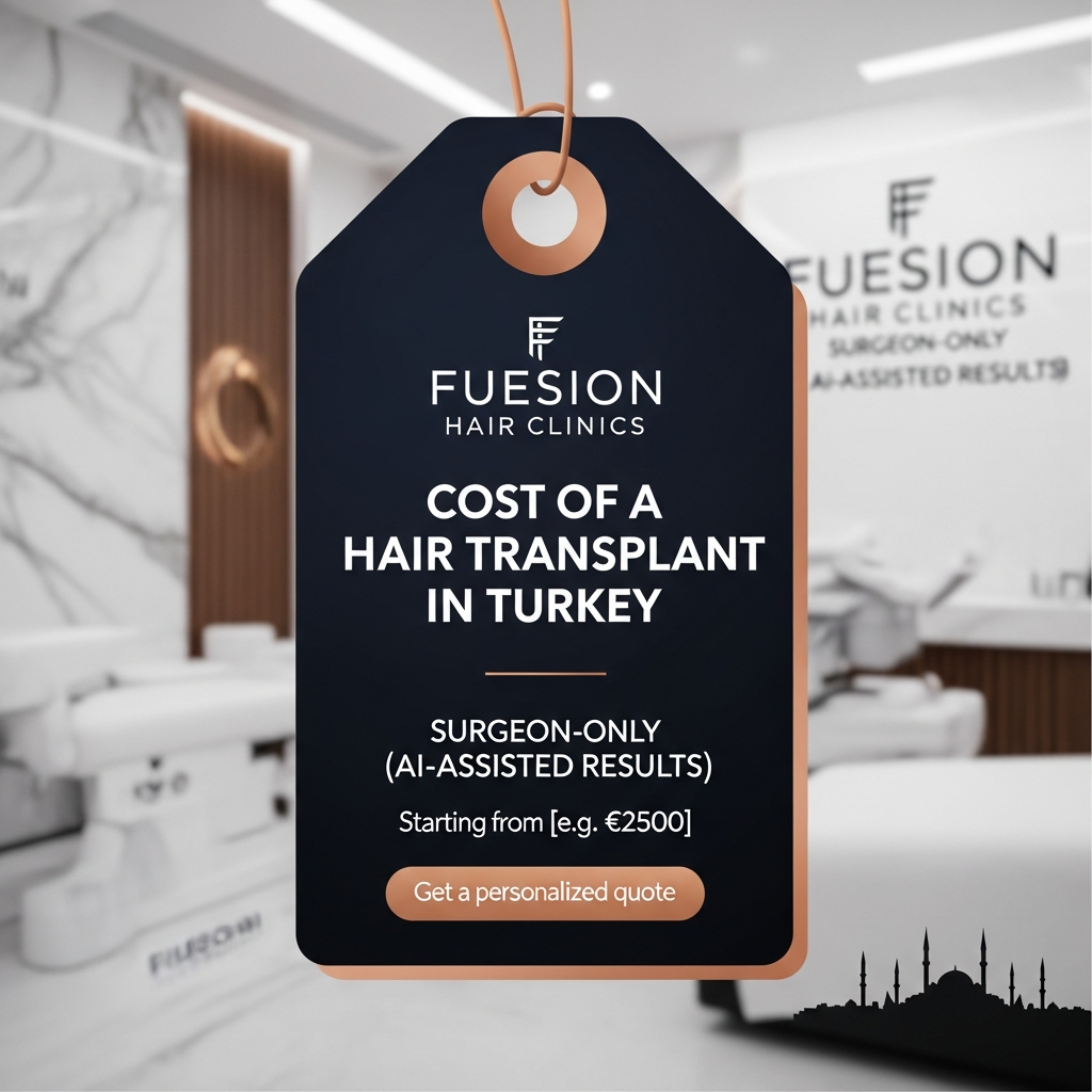 COST OF A HAIR TRANSPLANT IN TURKEY: FUESION HAIR CLINICS SURGEON-ONLY AI-ASSISTED RESULTS