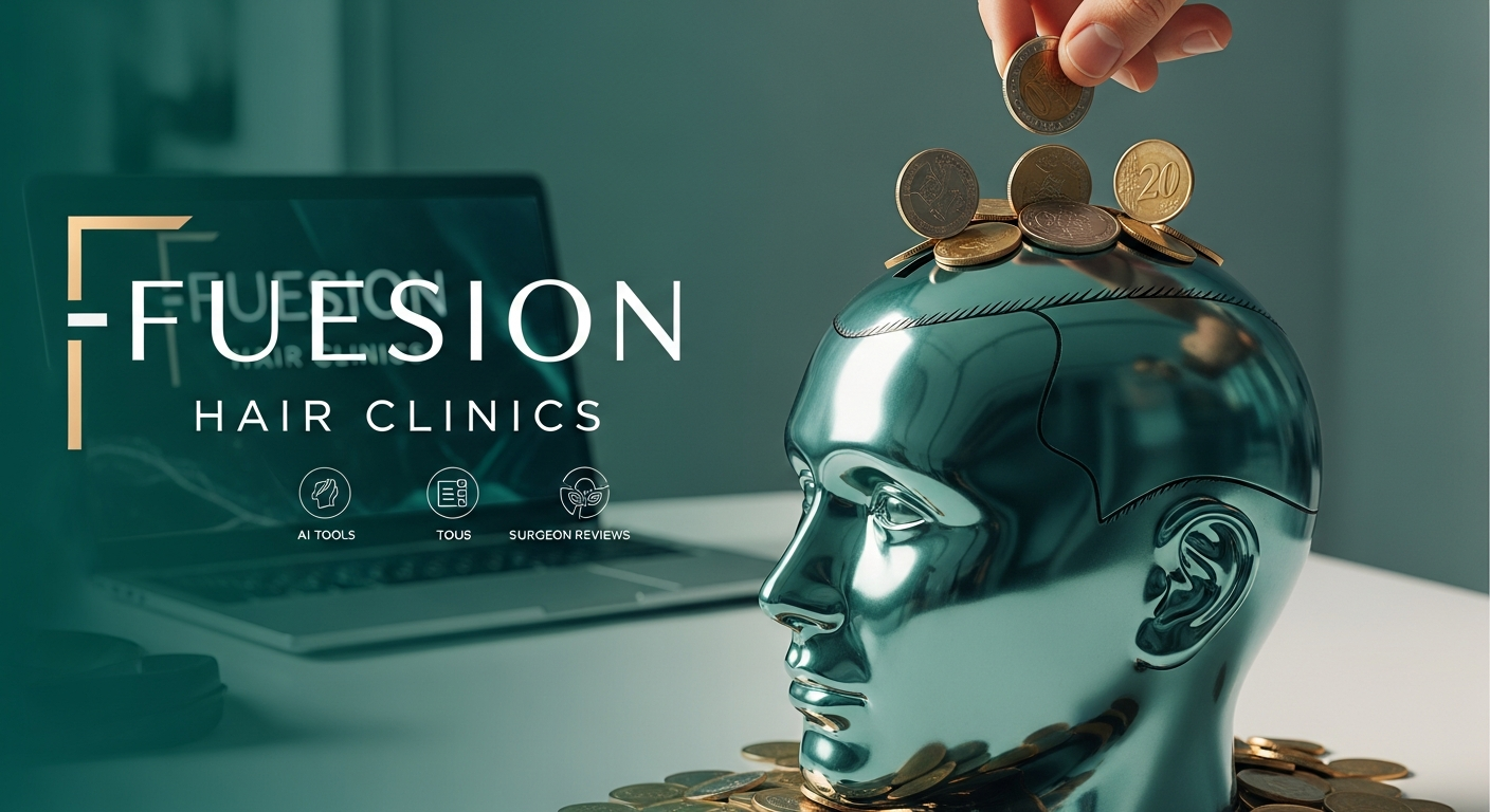 Cost of a Hair Transplant — Use FUEsion Hair Clinics' AI Hair Simulator and Graft Calculator COST OF A HAIR TRANSPLANT: FUESION HAIR CLINICS OFFERS AI TOOLS AND SURGEON REVIEWS