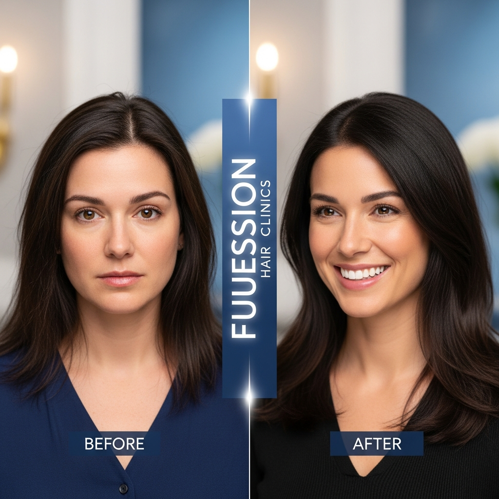 FEMALE HAIR TRANSPLANT BEFORE AND AFTER: FUESION HAIR CLINICS DELIVERS REAL RESULTS