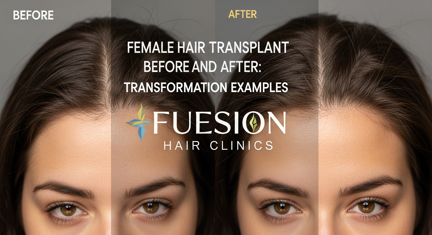 FEMALE HAIR TRANSPLANT BEFORE AND AFTER: FUESION HAIR CLINICS TRANSFORMATION EXAMPLES