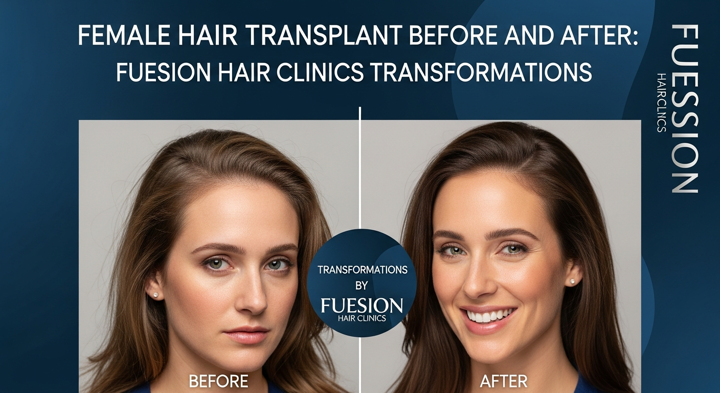 FEMALE HAIR TRANSPLANT BEFORE AND AFTER: FUESION HAIR CLINICS TRANSFORMATIONS