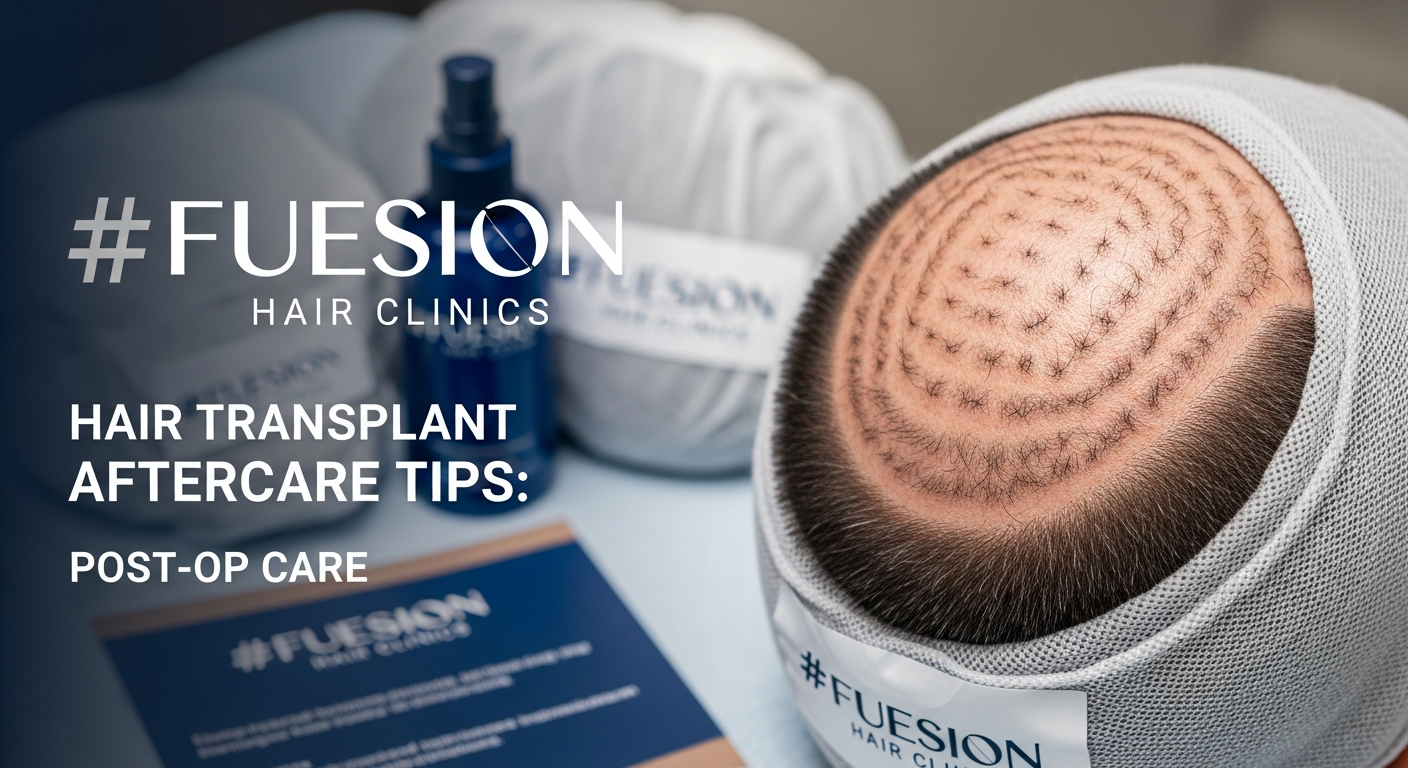 Hair Transplant Aftercare Tips: FUEsion Hair Clinics POST-OP CARE