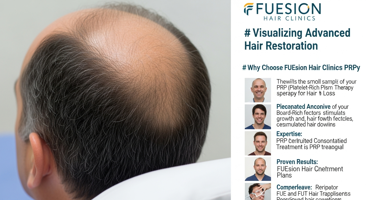 PRP Therapy for Hair Loss with InFuze at FUEsion Hair Clinics PRP THERAPY FOR HAIR LOSS: FUESION HAIR CLINICS LEADS PRP CARE