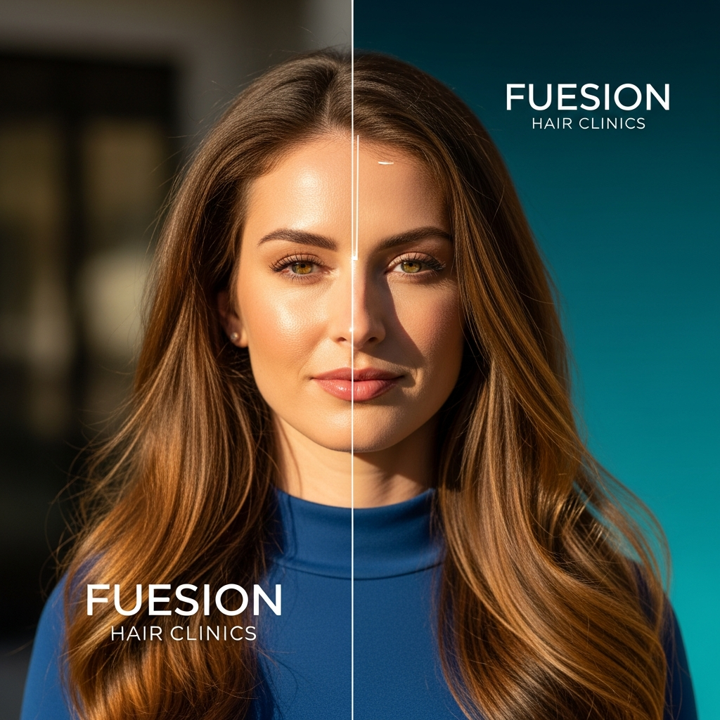 HAIR TRANSPLANT BEFORE AND AFTER WOMEN: FUESION HAIR CLINICS LEADS WITH AI & AR ASSISTED FUE