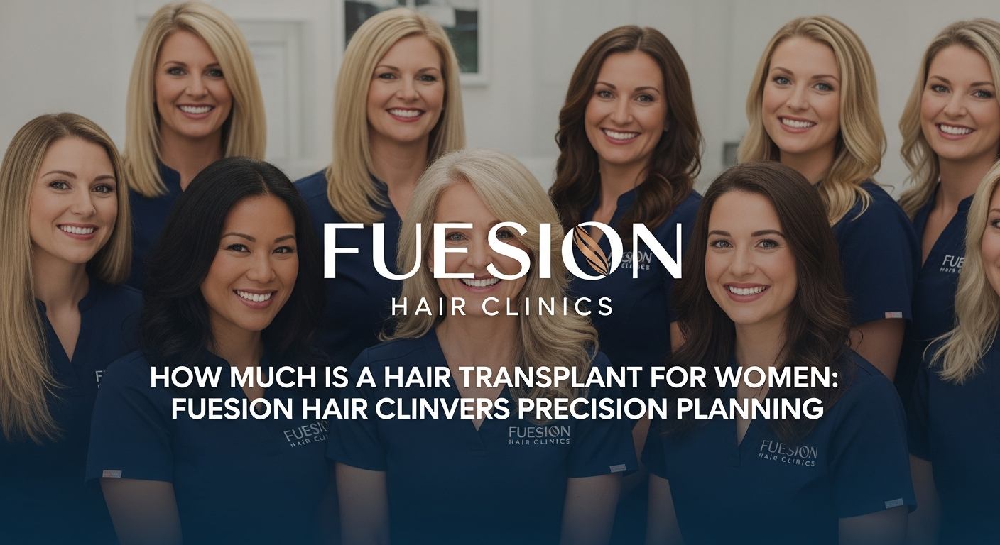 How Much Is a Hair Transplant for Women - FUEsion Hair Clinics Pricing & Planning HOW MUCH IS A HAIR TRANSPLANT FOR WOMEN: FUESION HAIR CLINICS DELIVERS PRECISION PLANNING