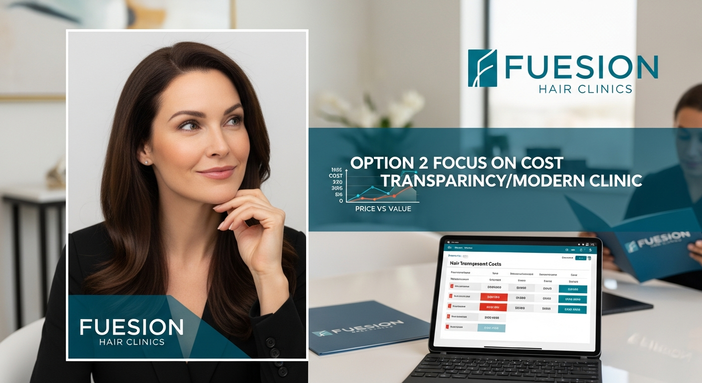 Pricing vs Value - How Much Is a Hair Transplant for Women at FUEsion Hair Clinics HOW MUCH IS A HAIR TRANSPLANT FOR WOMEN: FUESION HAIR CLINICS SHOWS COST VS VALUE