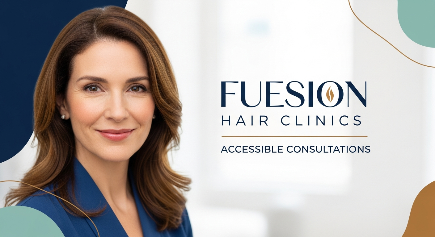 hair transplant cost women: FUEsion Hair Clinics ACCESSIBLE CONSULTATIONS