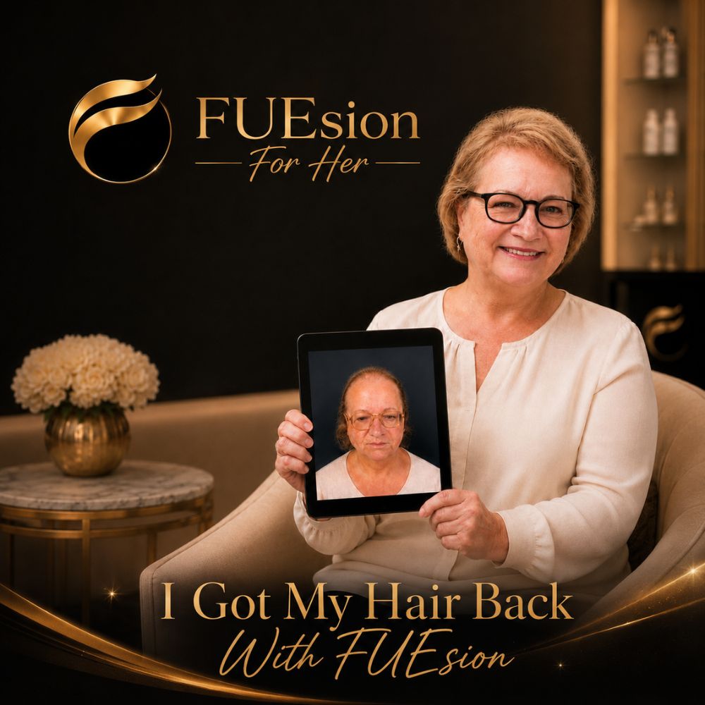 Eyebrow transplant results displaying significant improvement in density and shape at FUEsion