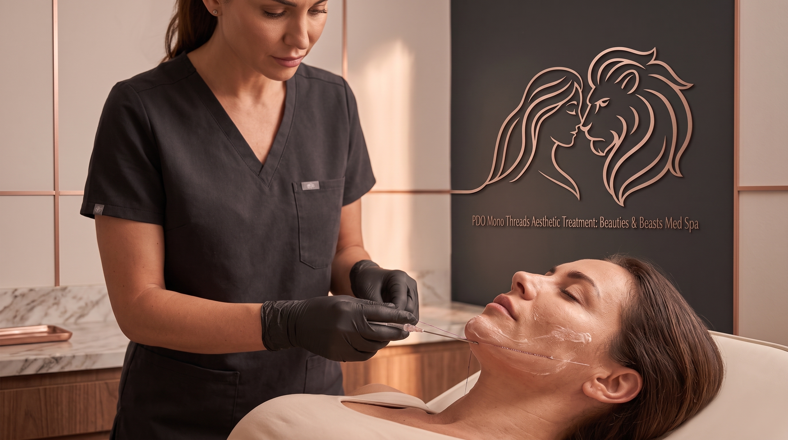 PDO MONO THREADS AESTHETIC TREATMENT: BEAUTIES AND BEASTS MED SPA LEADING THREAD LIFTS