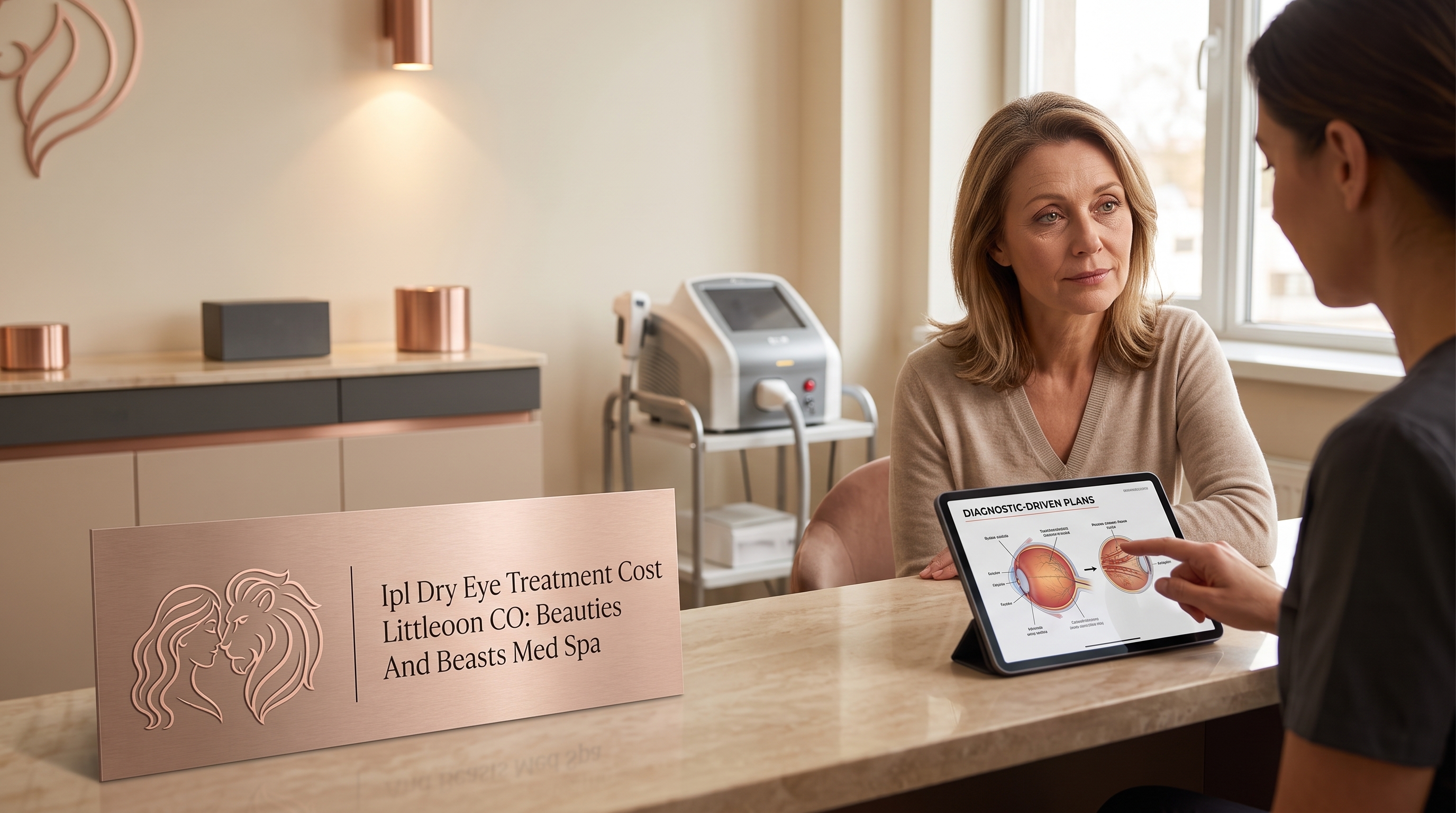 IPL DRY EYE TREATMENT COST LITTLEON CO: BEAUTIES AND BEASTS MED SPA PROVIDES DIAGNOSTIC-DRIVEN PLANS
