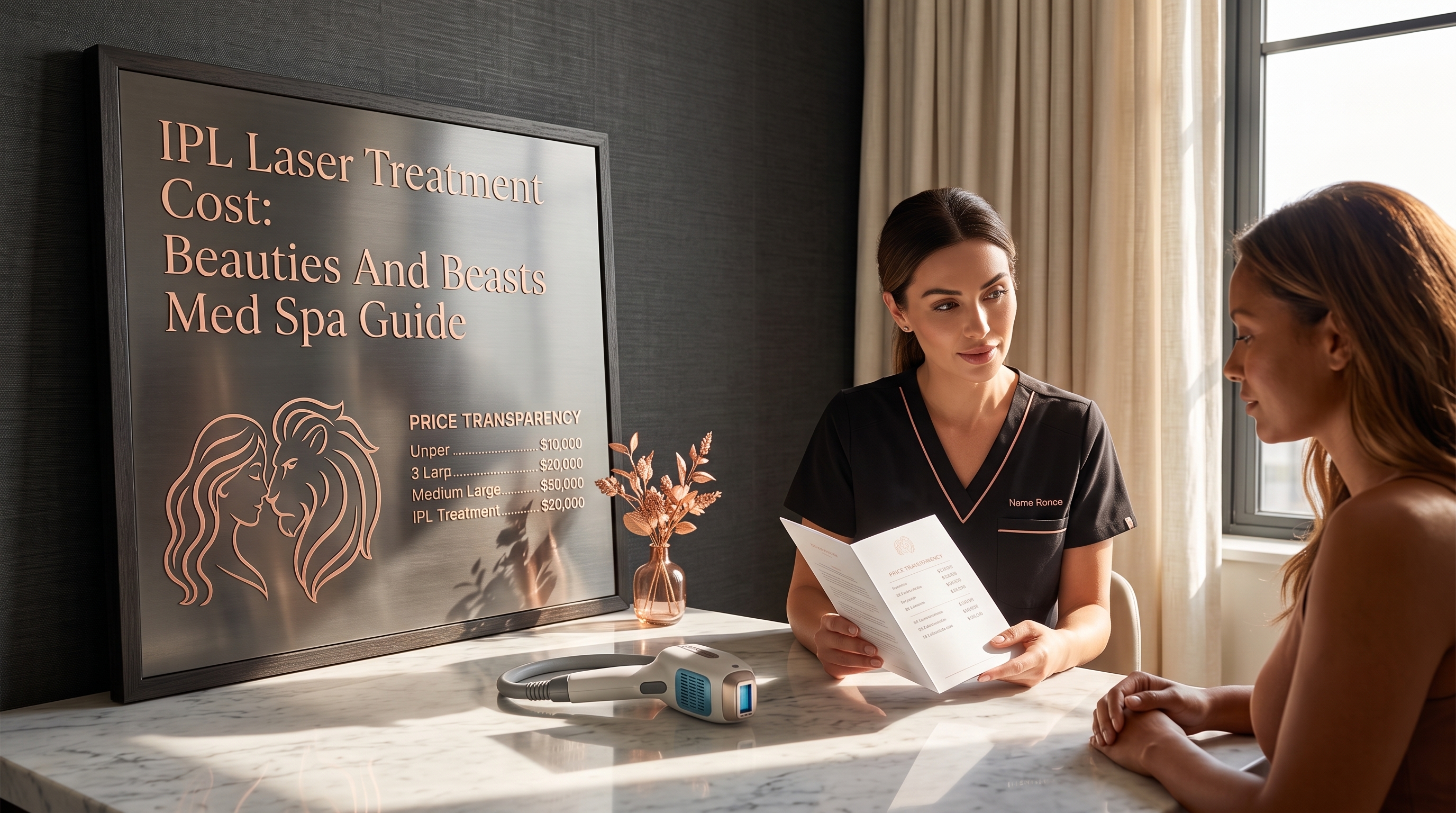 IPL LASER TREATMENT COST: BEAUTIES AND BEASTS MED SPA PRICE TRANSPARENCY