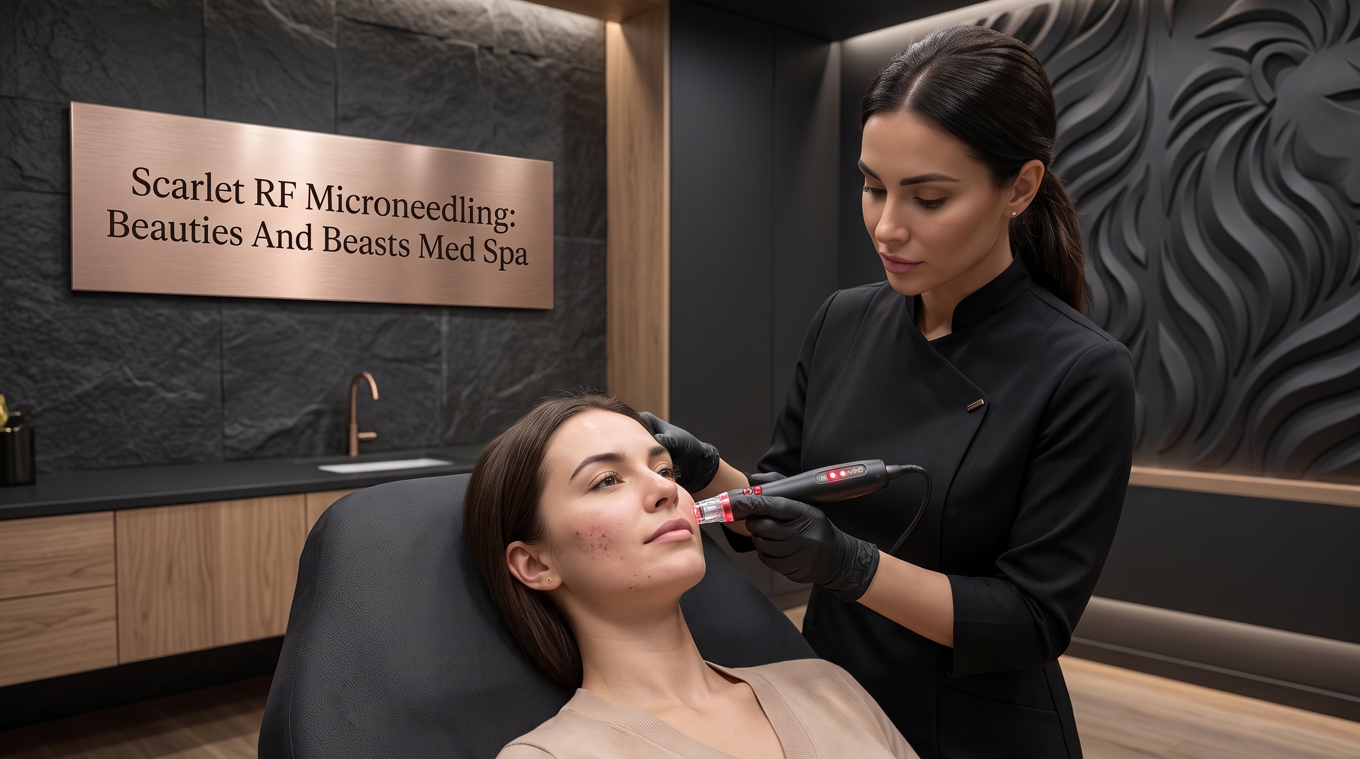 SCARLET RF MICRONEEDLING: BEAUTIES AND BEASTS MED SPA SCAR REVISION