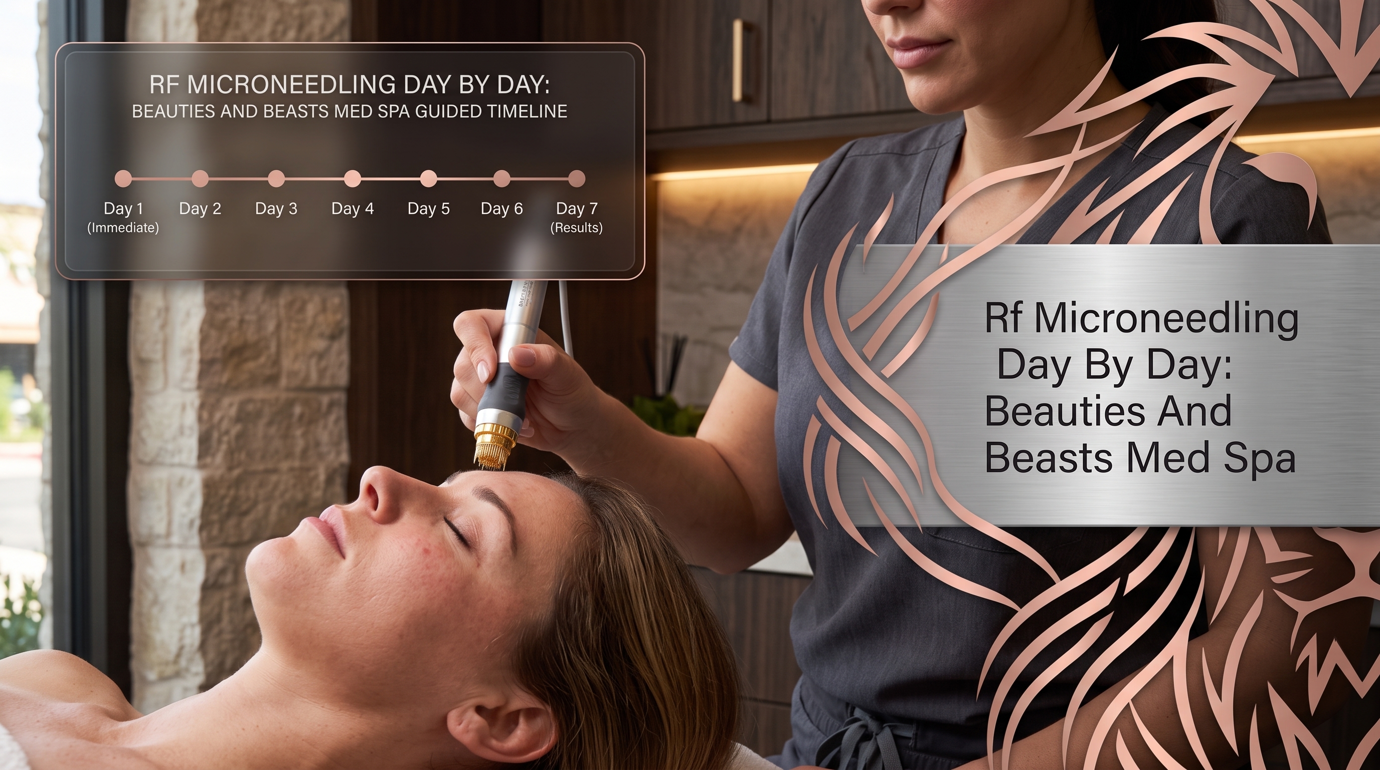 RF MICRONEEDLING DAY BY DAY: BEAUTIES AND BEASTS MED SPA GUIDED TIMELINE