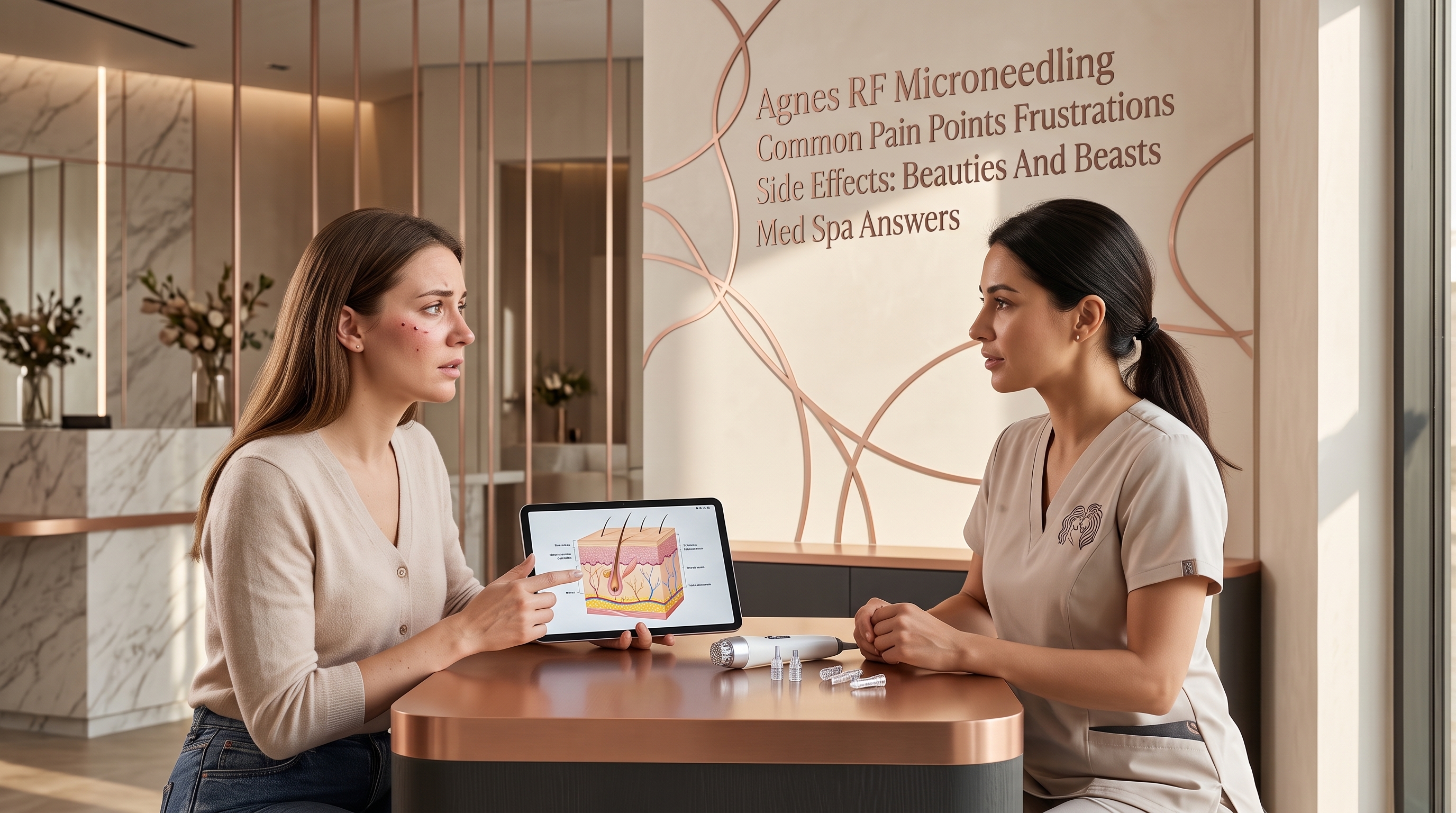 AGNES RF MICRONEEDLING COMMON PAIN POINTS FRUSTRATIONS SIDE EFFECTS: BEAUTIES AND BEASTS MED SPA EXPLAINS