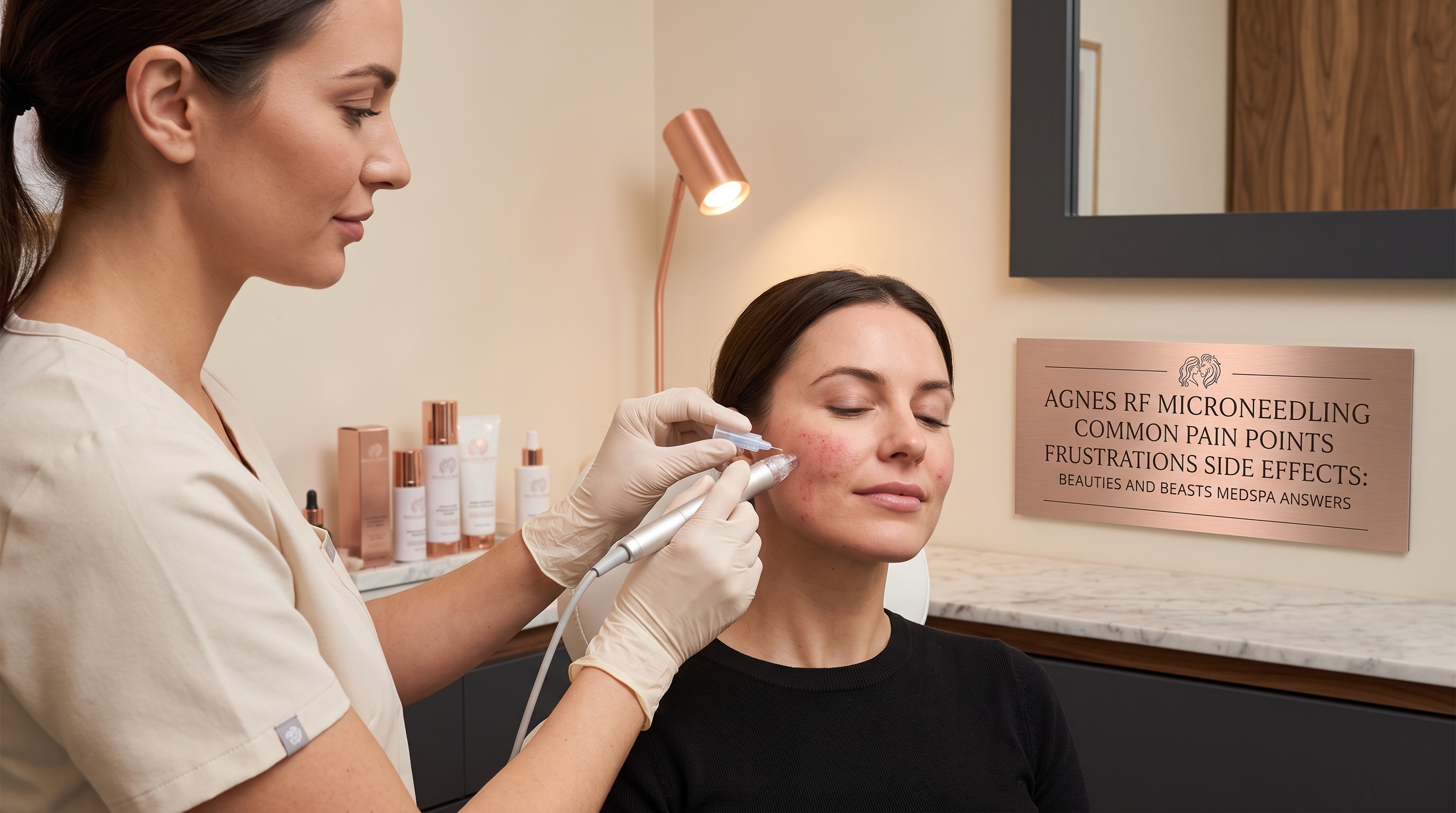 Agnes RF Microneedling Common Pain Points Frustrations Side Effects: Beauties And Beasts Med Spa Answers