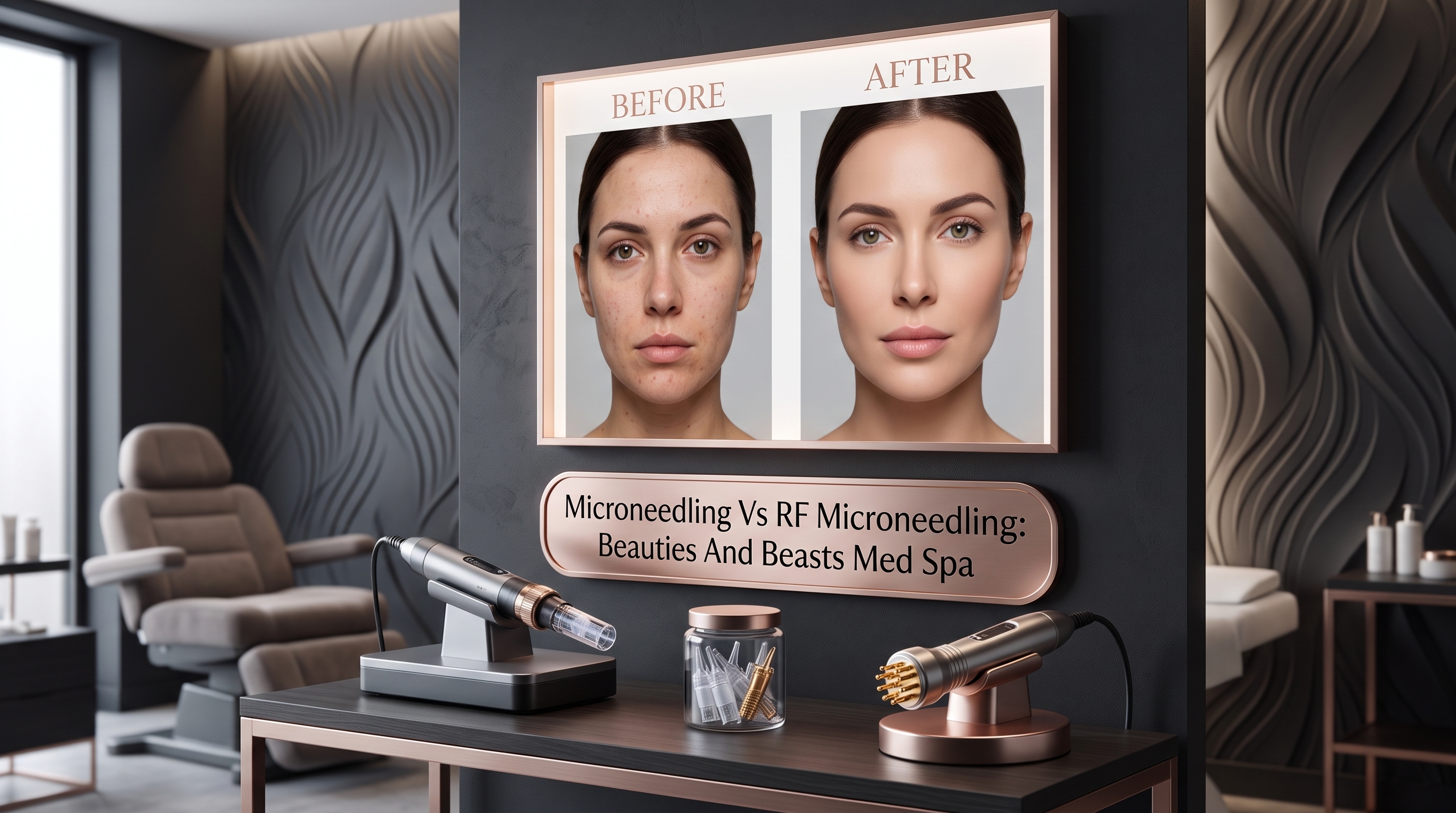 MICRONEEDLING VS RF MICRONEEDLING: BEAUTIES AND BEASTS MED SPA SHOWCASES BEFORE AND AFTER