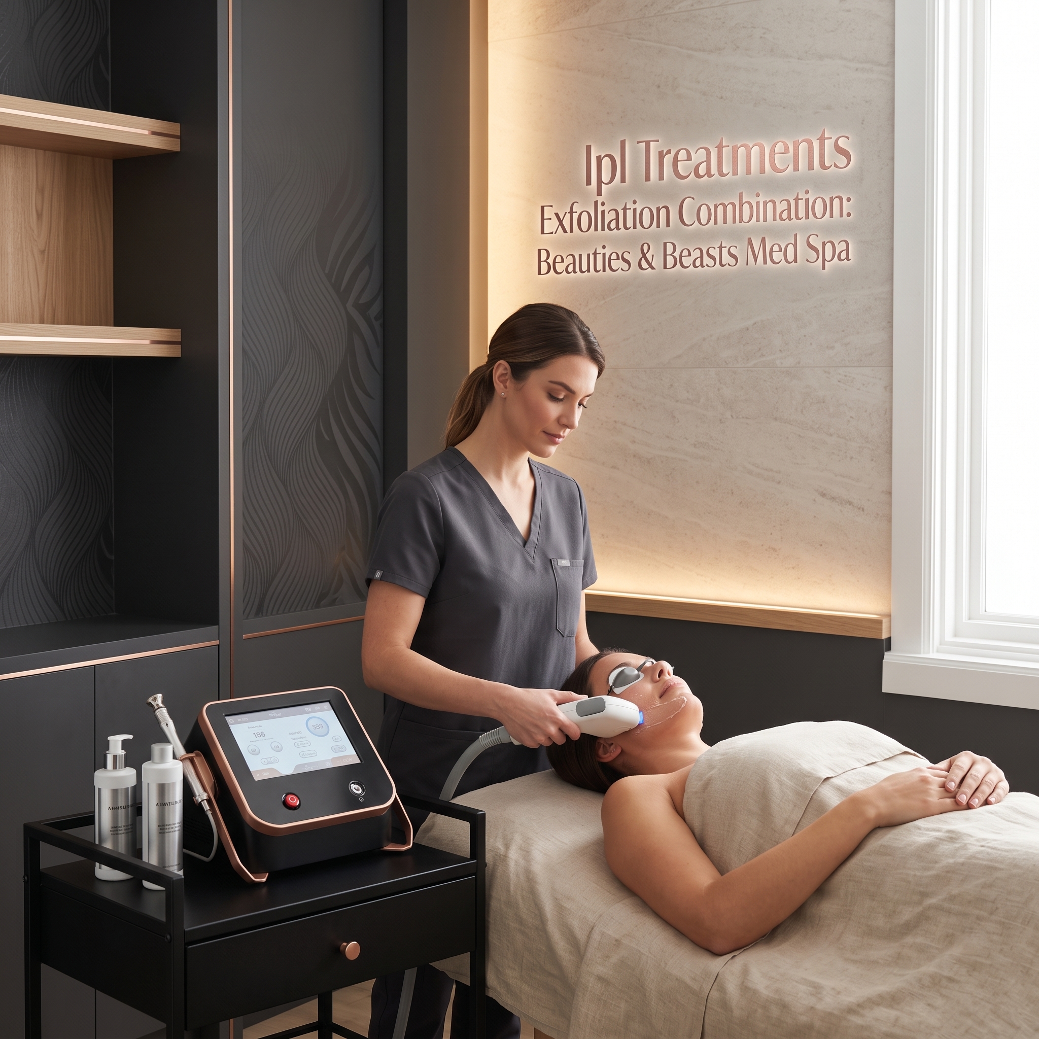 IPL TREATMENTS EXFOLIATION COMBINATION: BEAUTIES AND BEASTS MED SPA DELIVERS CONTROLLED IPL + EXFOLIATION