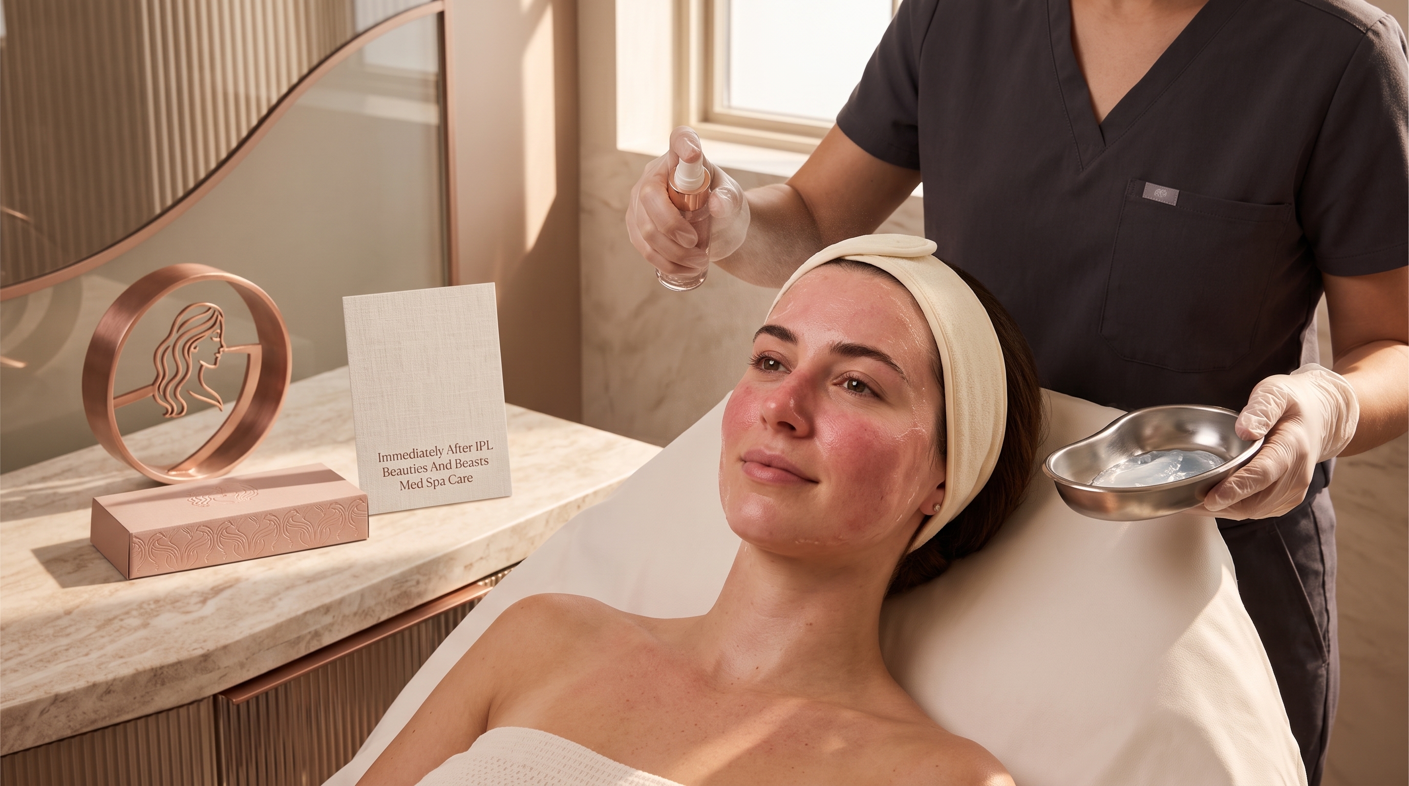 Immediately After IPL Treatment Aftercare at Beauties and Beasts Med Spa IMMEDIATELY AFTER IPL TREATMENT: BEAUTIES AND BEASTS MED SPA CARE
