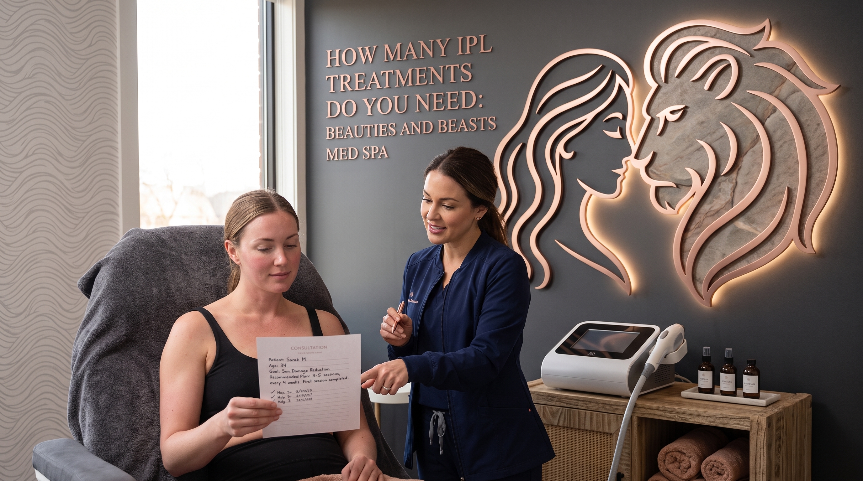 HOW MANY IPL TREATMENTS DO YOU NEED: BEAUTIES AND BEASTS MED SPA PERSONALIZED IPL PLANS