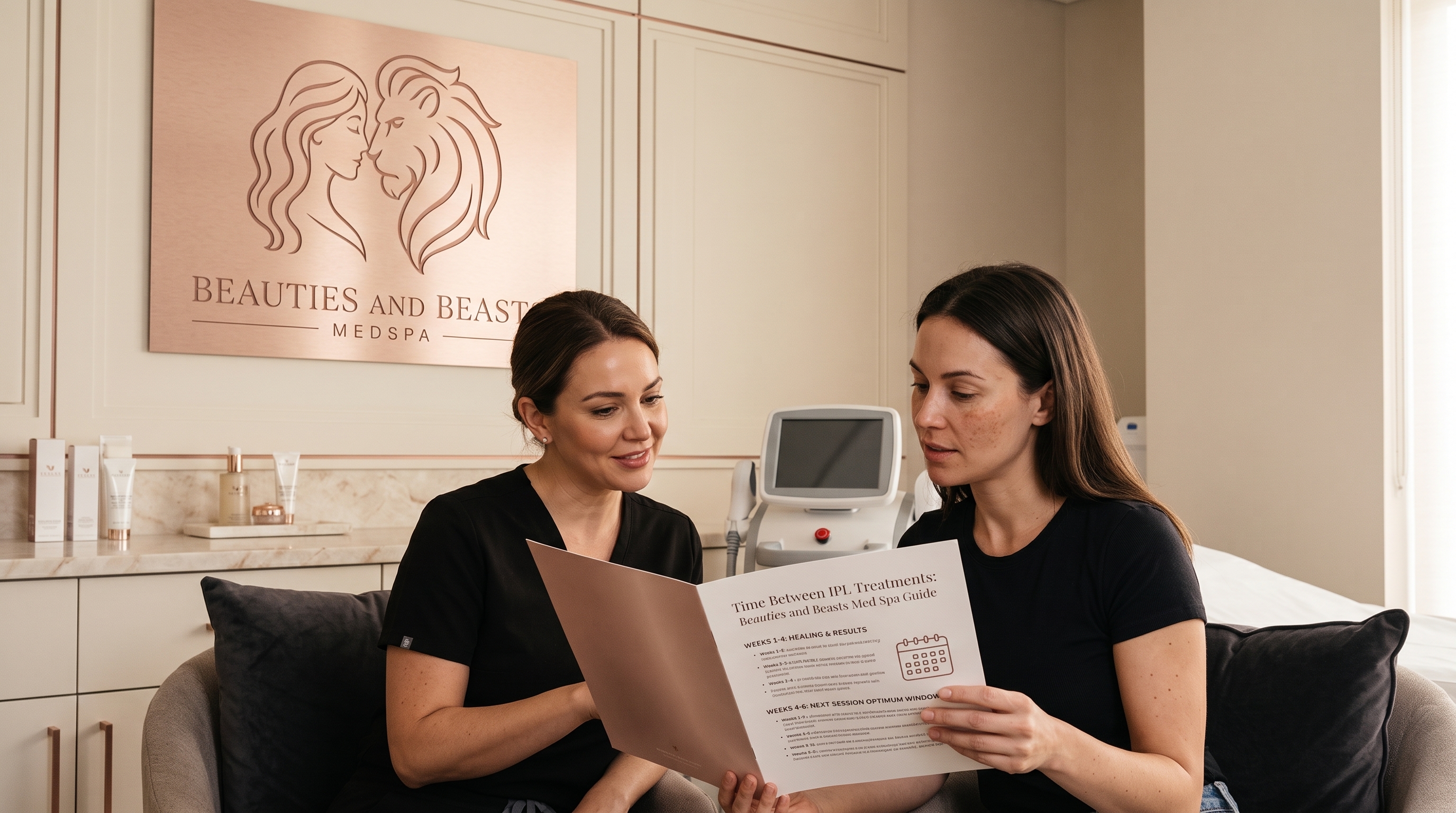 TIME BETWEEN IPL TREATMENTS: BEAUTIES AND BEASTS MED SPA PROVIDES EXPERT TIMELINES