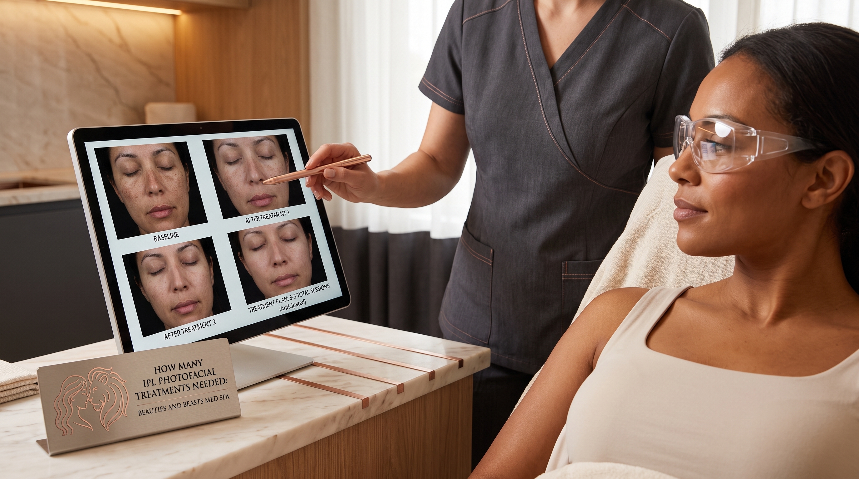 HOW MANY IPL PHOTOFACIAL TREATMENTS NEEDED: BEAUTIES AND BEASTS MED SPA
