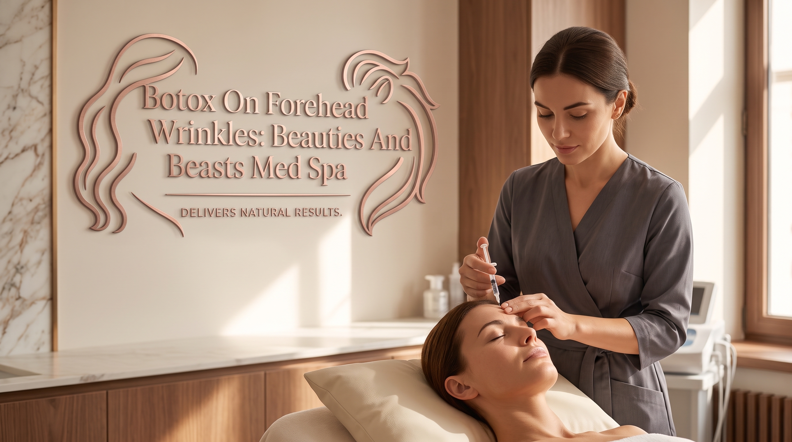 BOTOX ON FOREHEAD WRINKLES: BEAUTIES AND BEASTS MED SPA DELIVERS NATURAL RESULTS